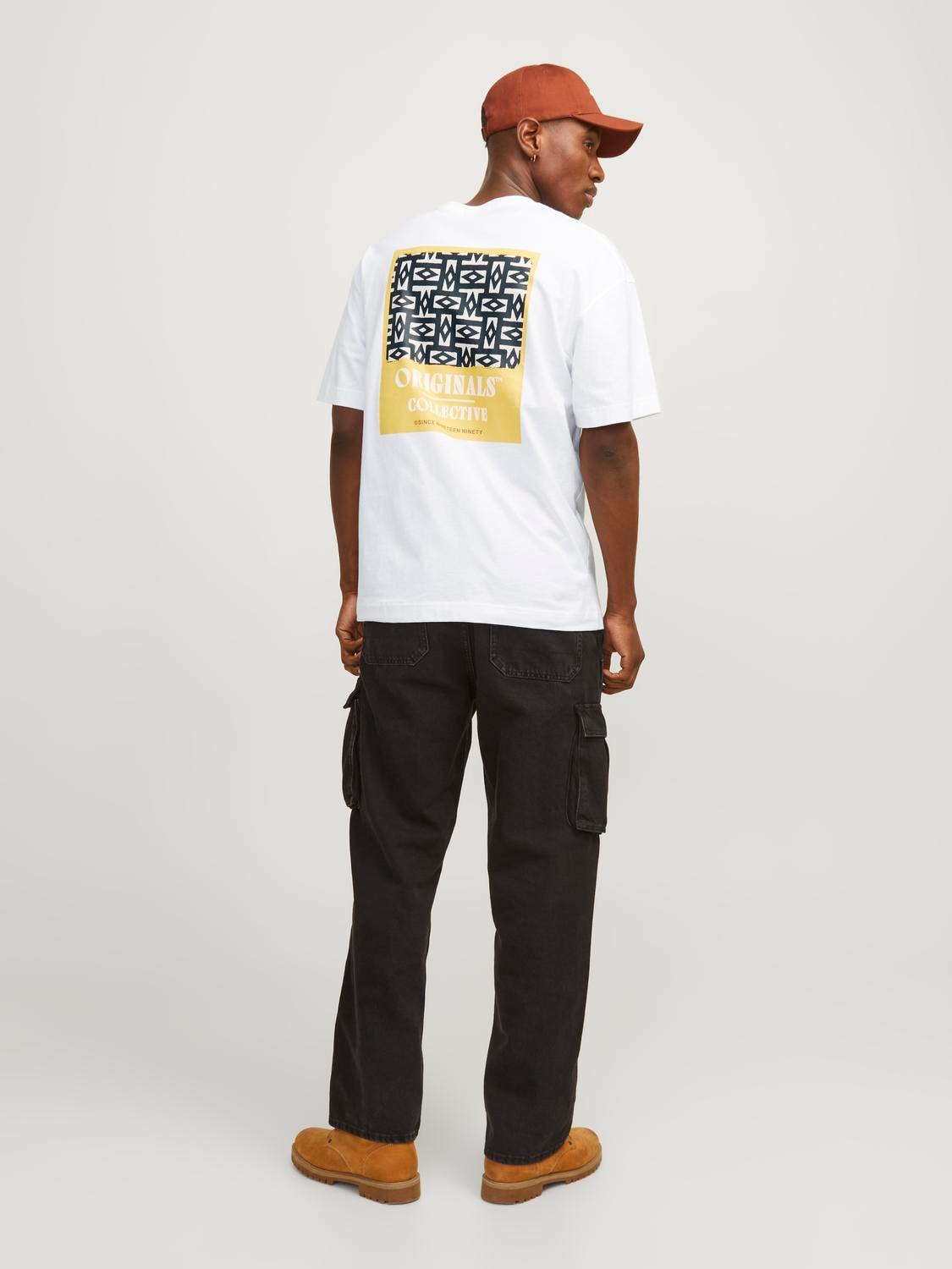 JACK & JONES T-SHIRT ORIGINALS COLLECTIVE - Col. Bianco