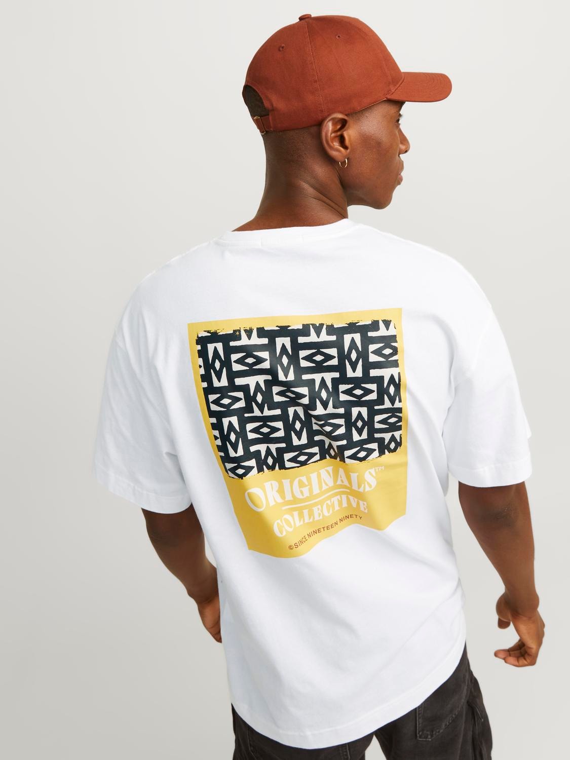 JACK & JONES T-SHIRT ORIGINALS COLLECTIVE - Col. Bianco