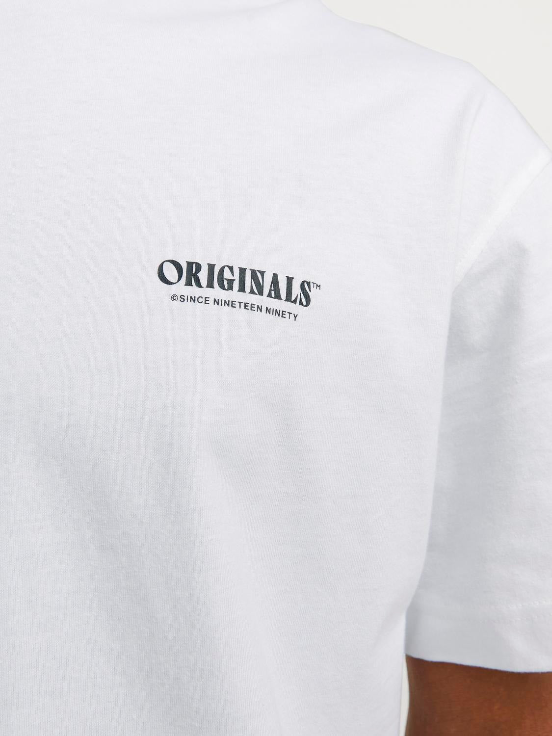 JACK & JONES T-SHIRT ORIGINALS COLLECTIVE - Col. Bianco