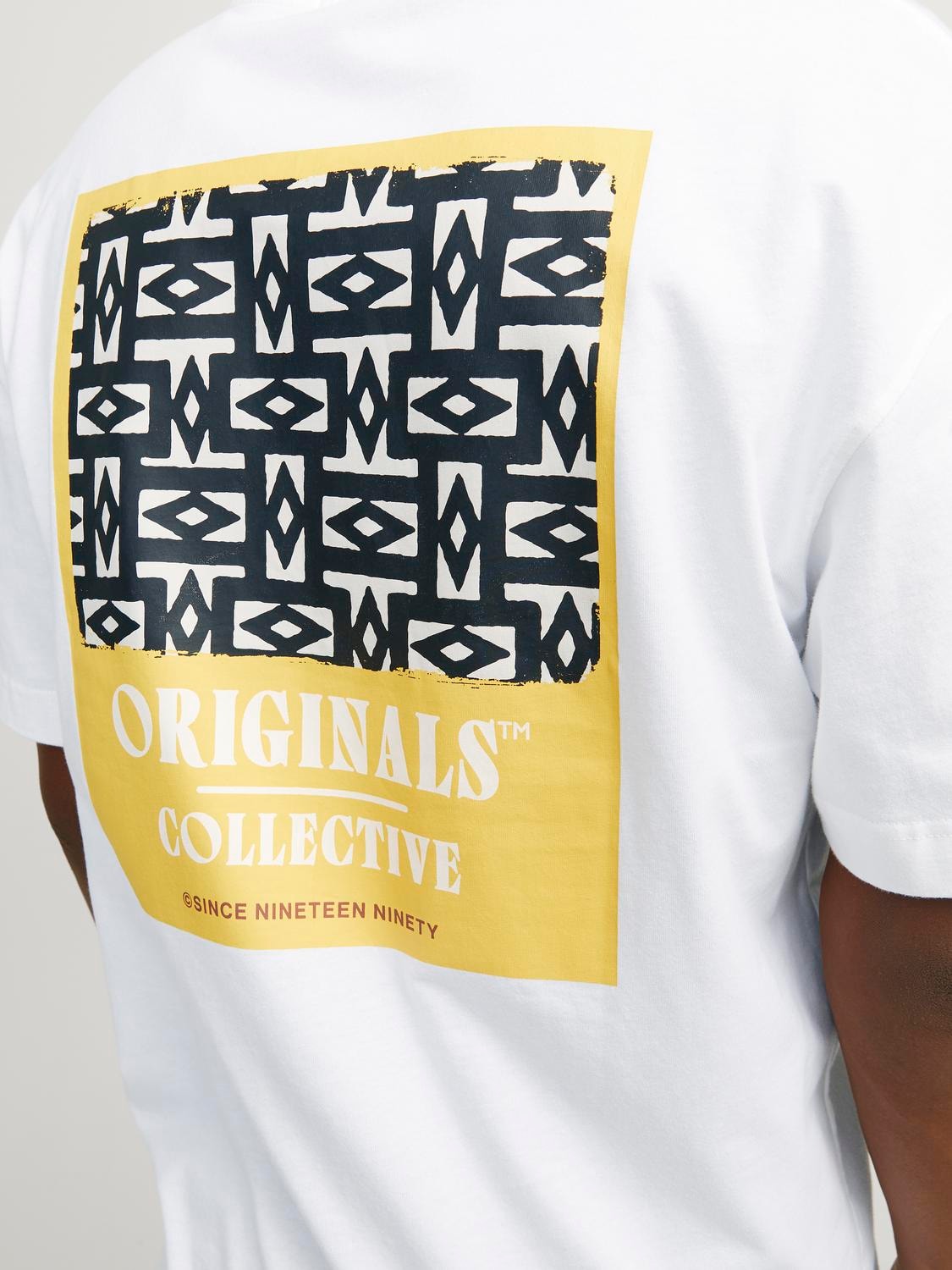 JACK & JONES T-SHIRT ORIGINALS COLLECTIVE - Col. Bianco