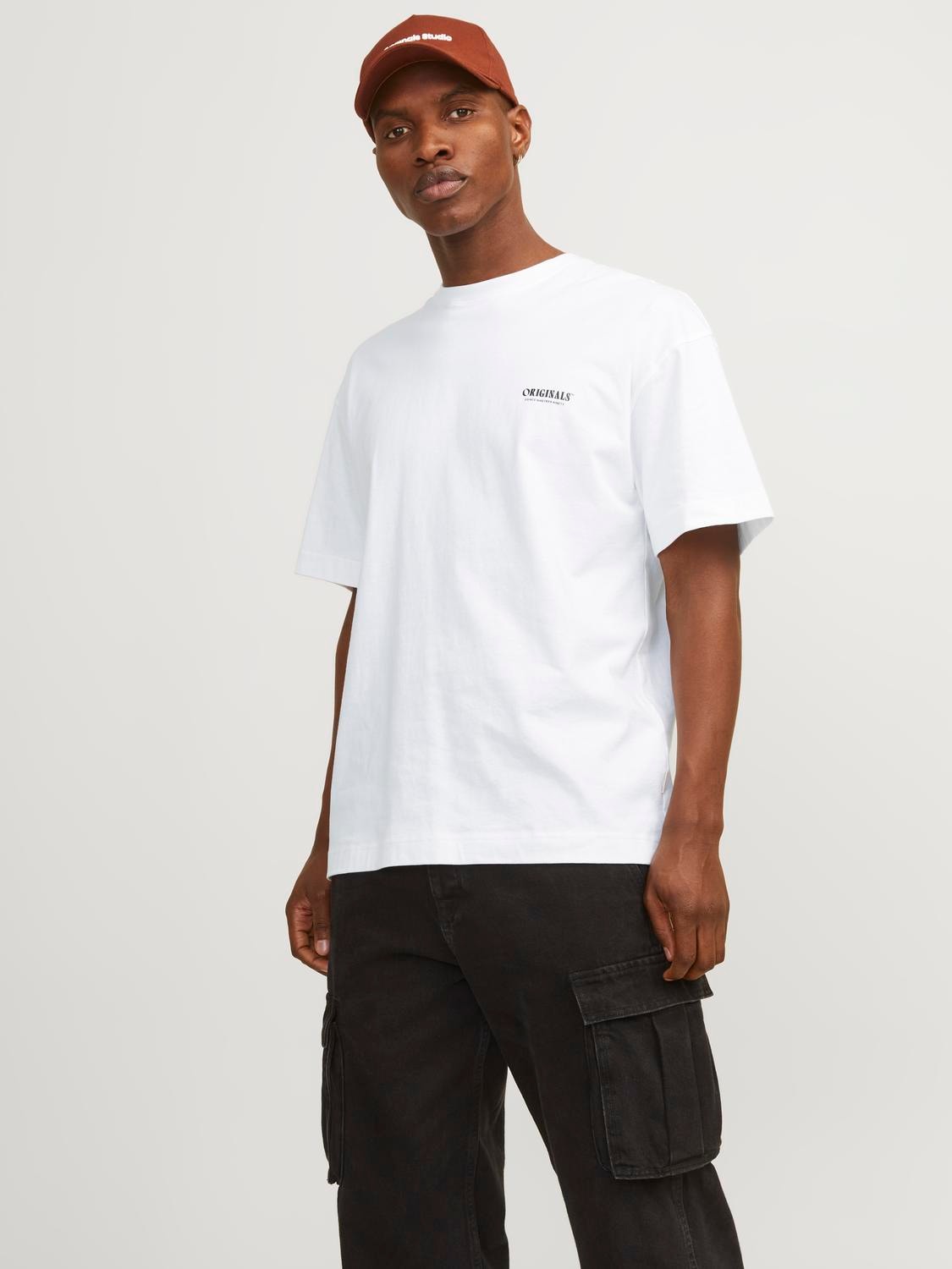 JACK & JONES T-SHIRT ORIGINALS COLLECTIVE - Col. Bianco