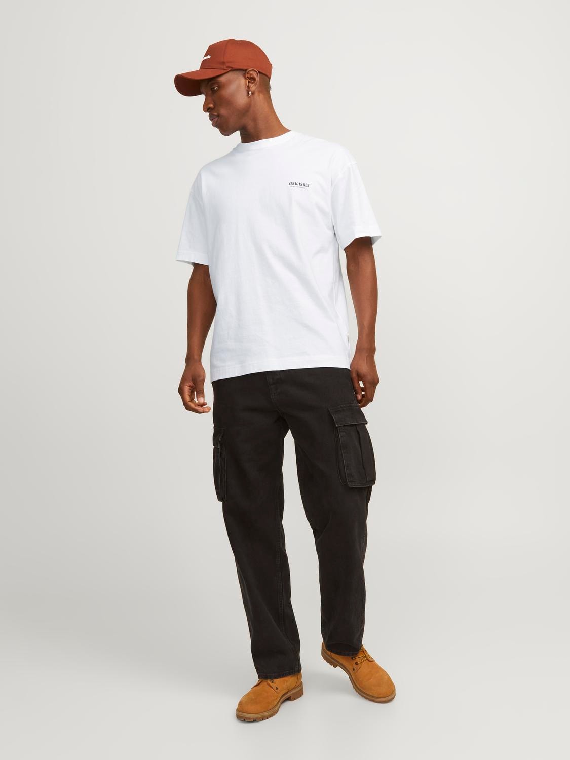 JACK & JONES T-SHIRT ORIGINALS COLLECTIVE - Col. Bianco