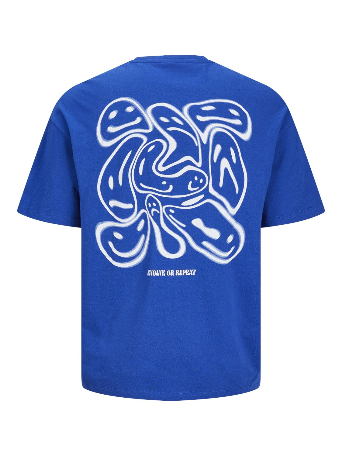 JACK & JONES T-SHIRT "Evolve or repeat" - Col. Blu Royal