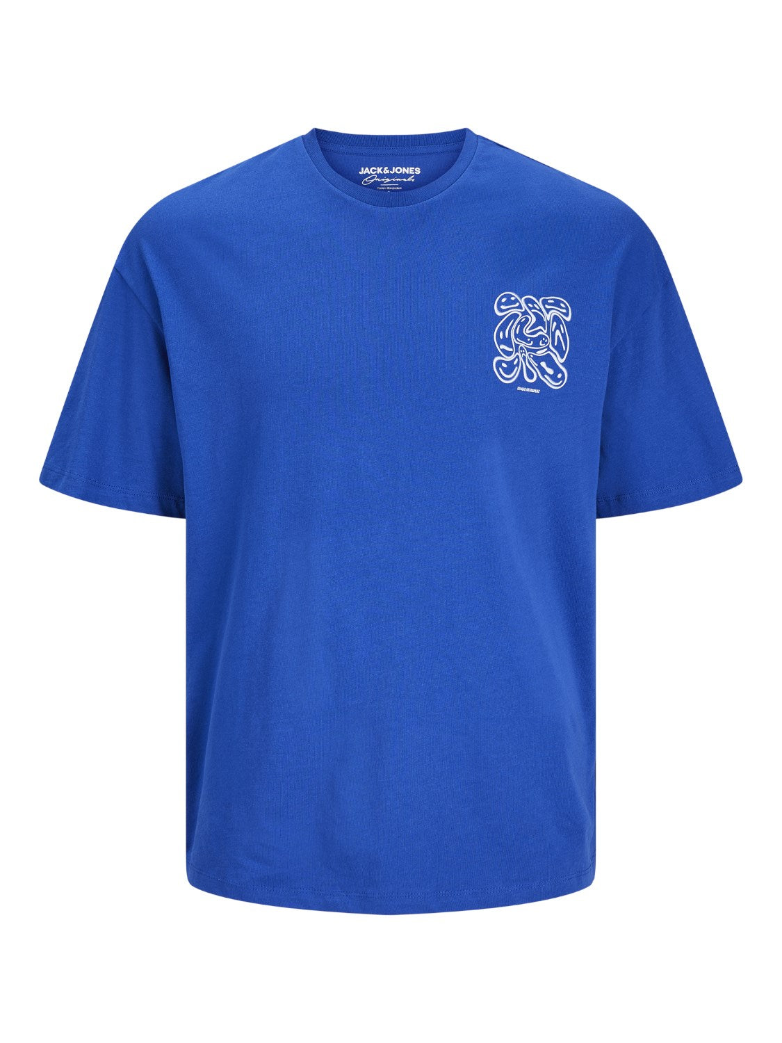 JACK & JONES T-SHIRT "Evolve or repeat" - Col. Blu Royal