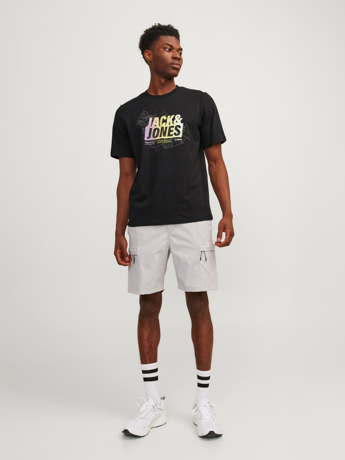 JACK & JONES T-SHIRT SUMMER - Col. Nero