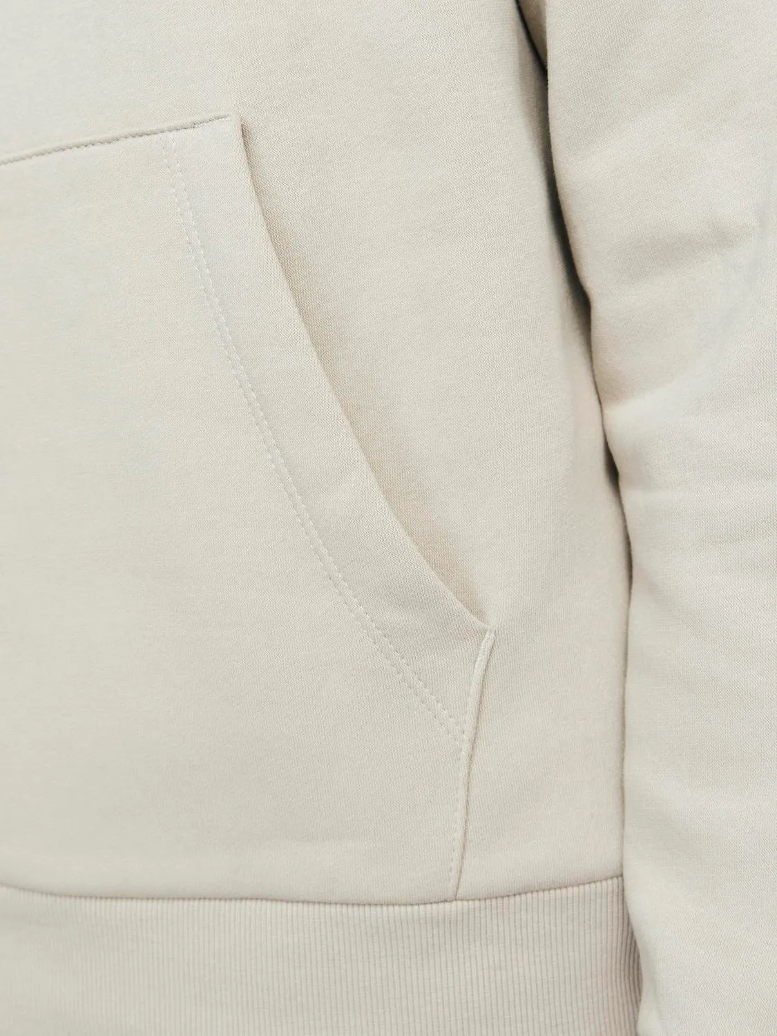 JACK & JONES FELPA CON CAPPUCCIO "LOGO" - Col. Beige