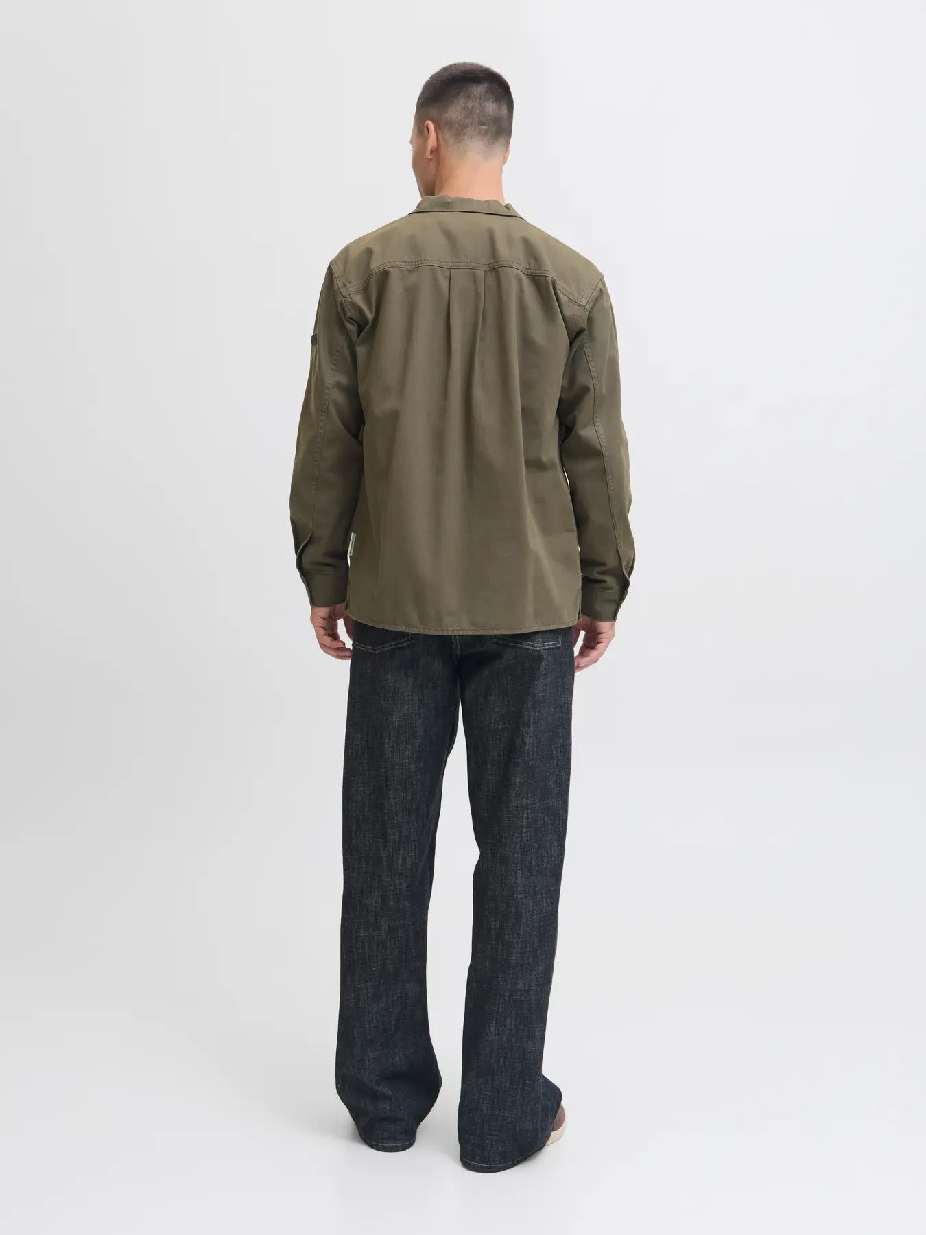 JACK & JONES CAMICIA GIACCA OVERSHIRT - Col. verde militare