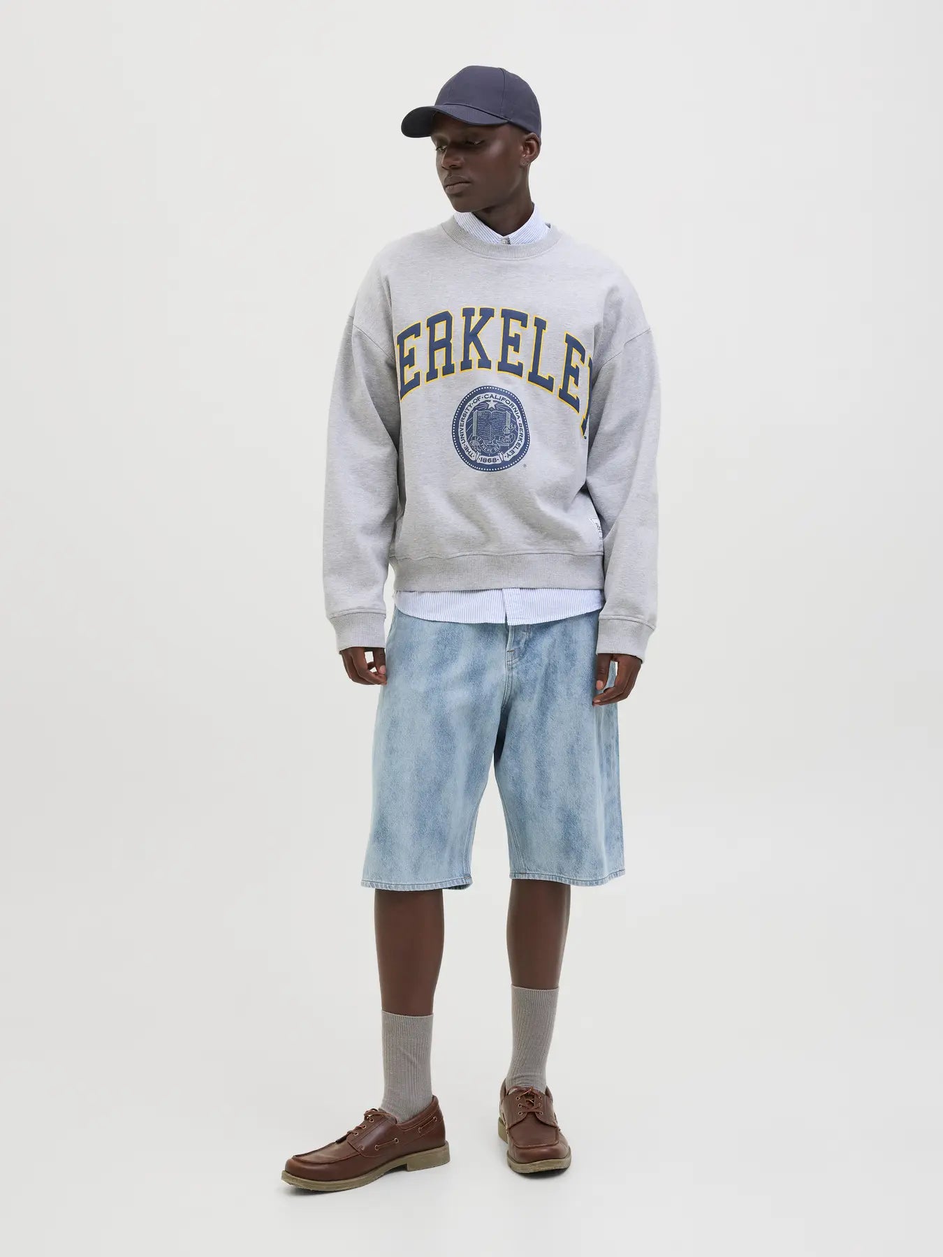 JACK & JONES SHORTS IN JEANS EXTRA BAGGY "JJIRON" - Denim