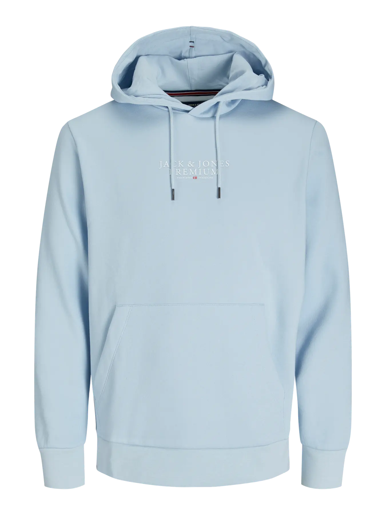 JACK & JONES FELPA CON CAPPUCCIO "PREMIUM" - Col. azzurro