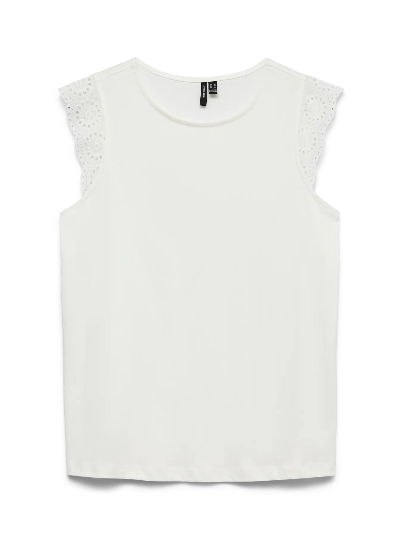 Vero Moda - Top con ricami VMEMILY - col. bianco