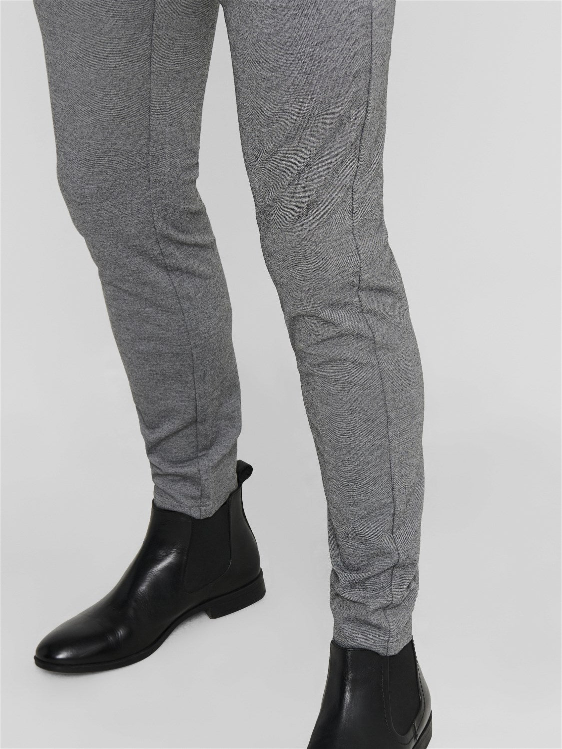 PANTALONI SLIM CHINO "MARK" - Col. Grigio sfumato