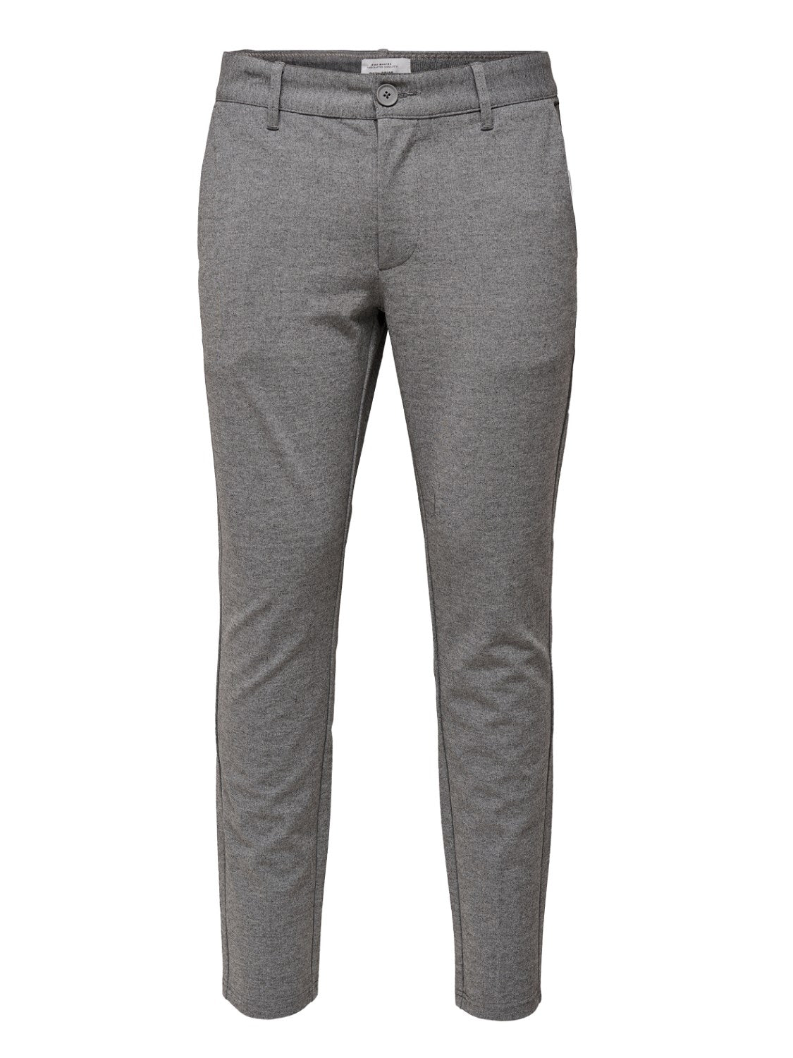 PANTALONI SLIM CHINO "MARK" - Col. Grigio sfumato