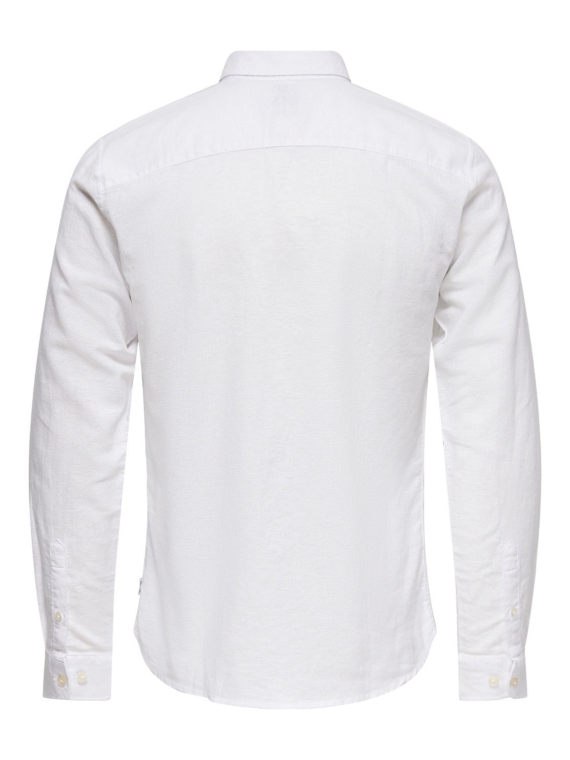 CAMICIA IN MISTO LINO - col. Bianco