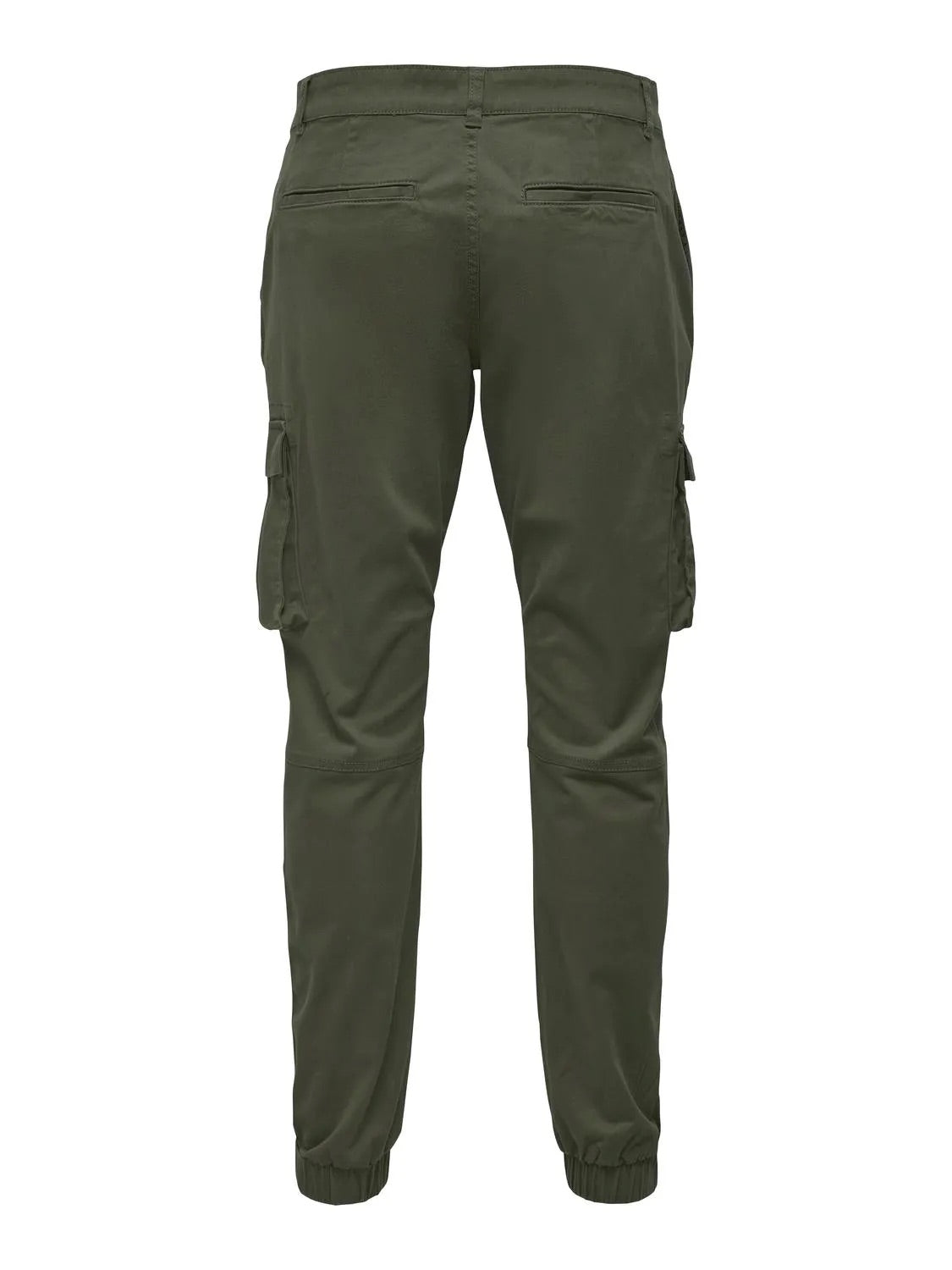 ONLY & SONS PANTALONI CARGO CON TASCHE LATERALI - Col. verde