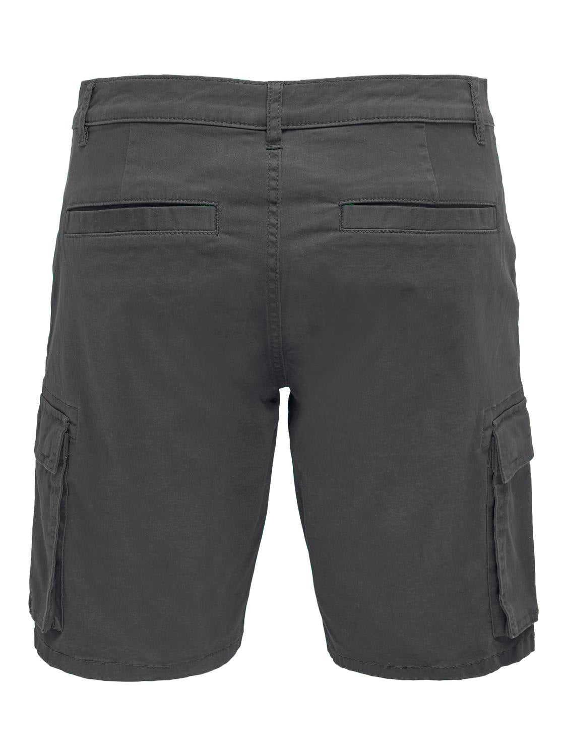 ONLY & SONS CARGO SHORTS - Grigio scuro