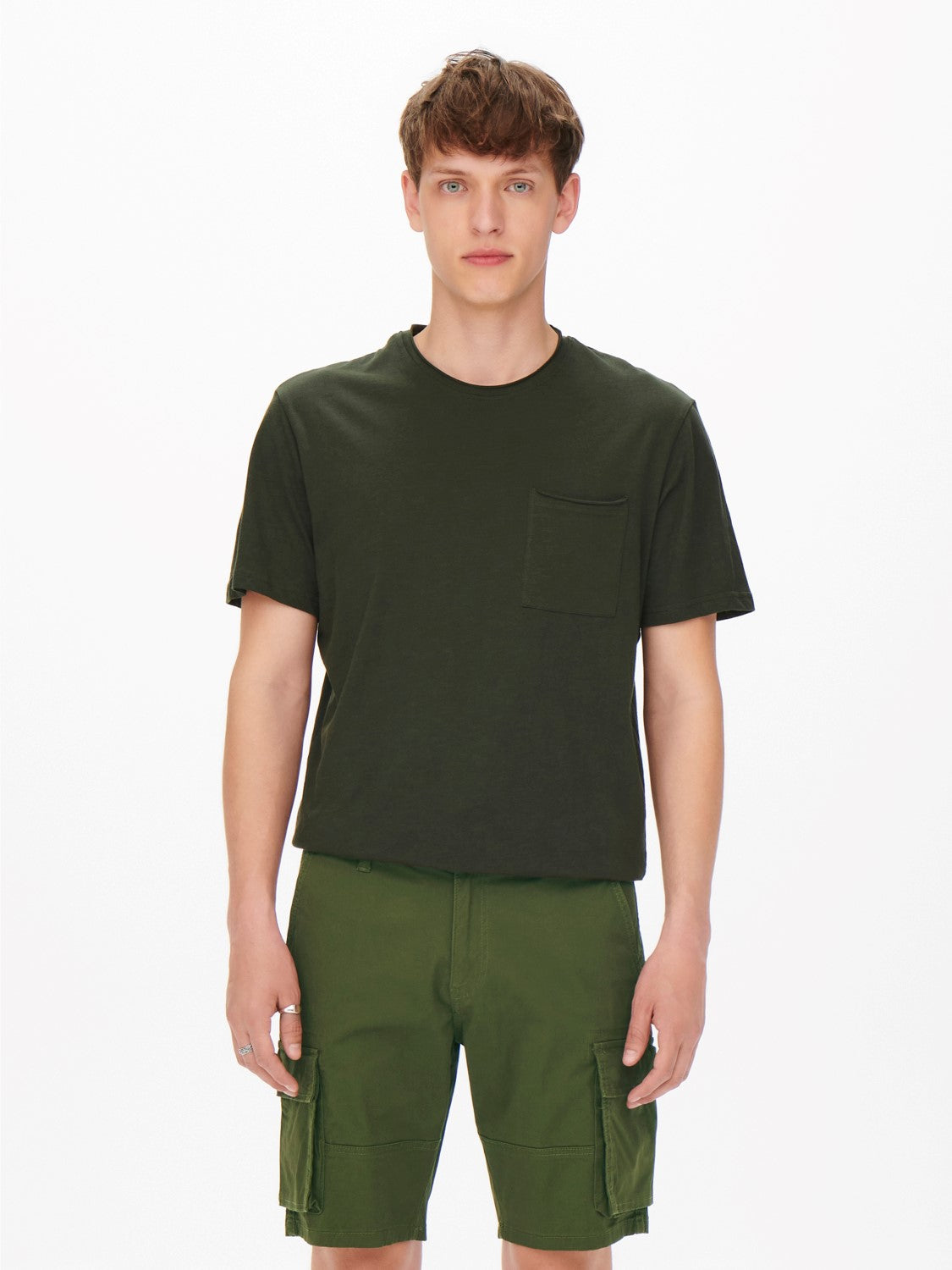 ONLY & SONS PANTALONCINI CARGO - Verde