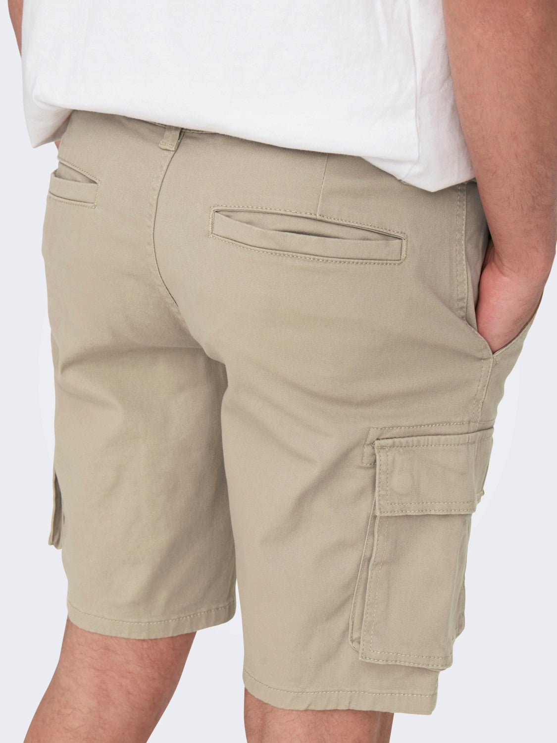ONLY & SONS PANTALONCINI CARGO - Beige
