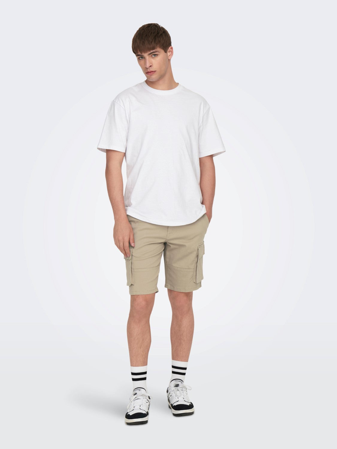 ONLY & SONS PANTALONCINI CARGO - Beige