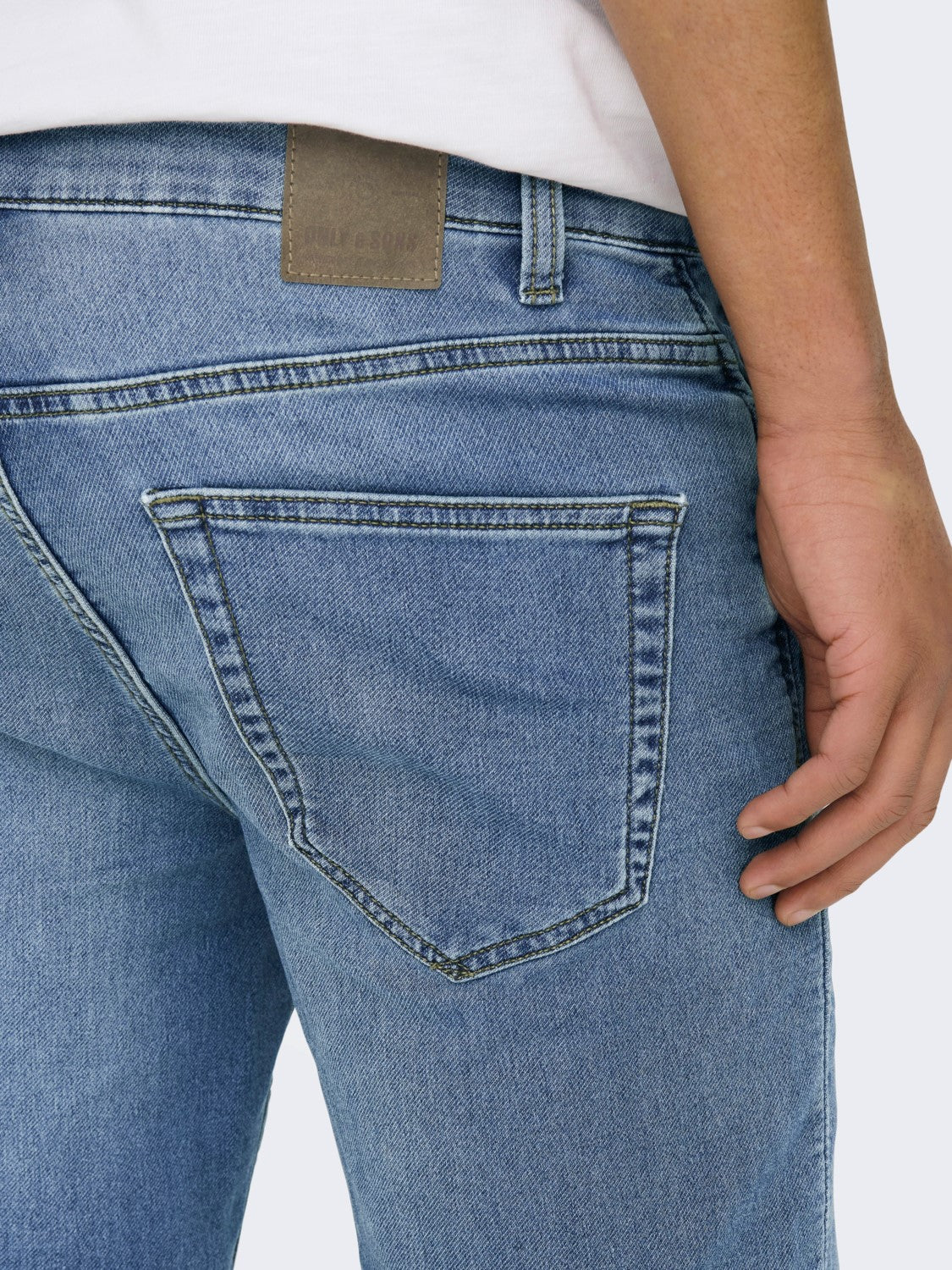 BERMUDA IN JEANS BASIC - BLUE DENIM