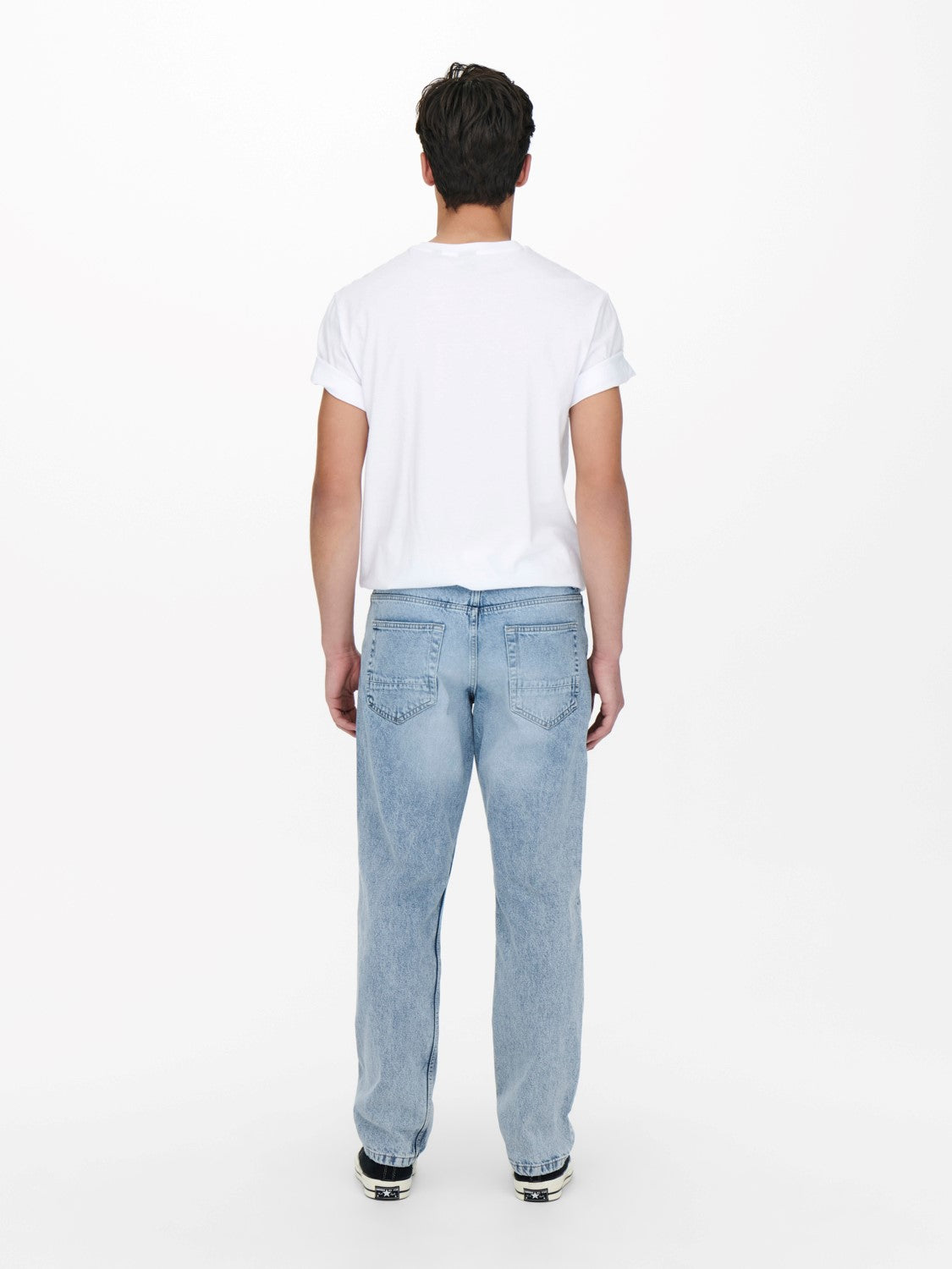 LOOSE EDGE BLUE LIGHT JEANS SENZA STRAPPI