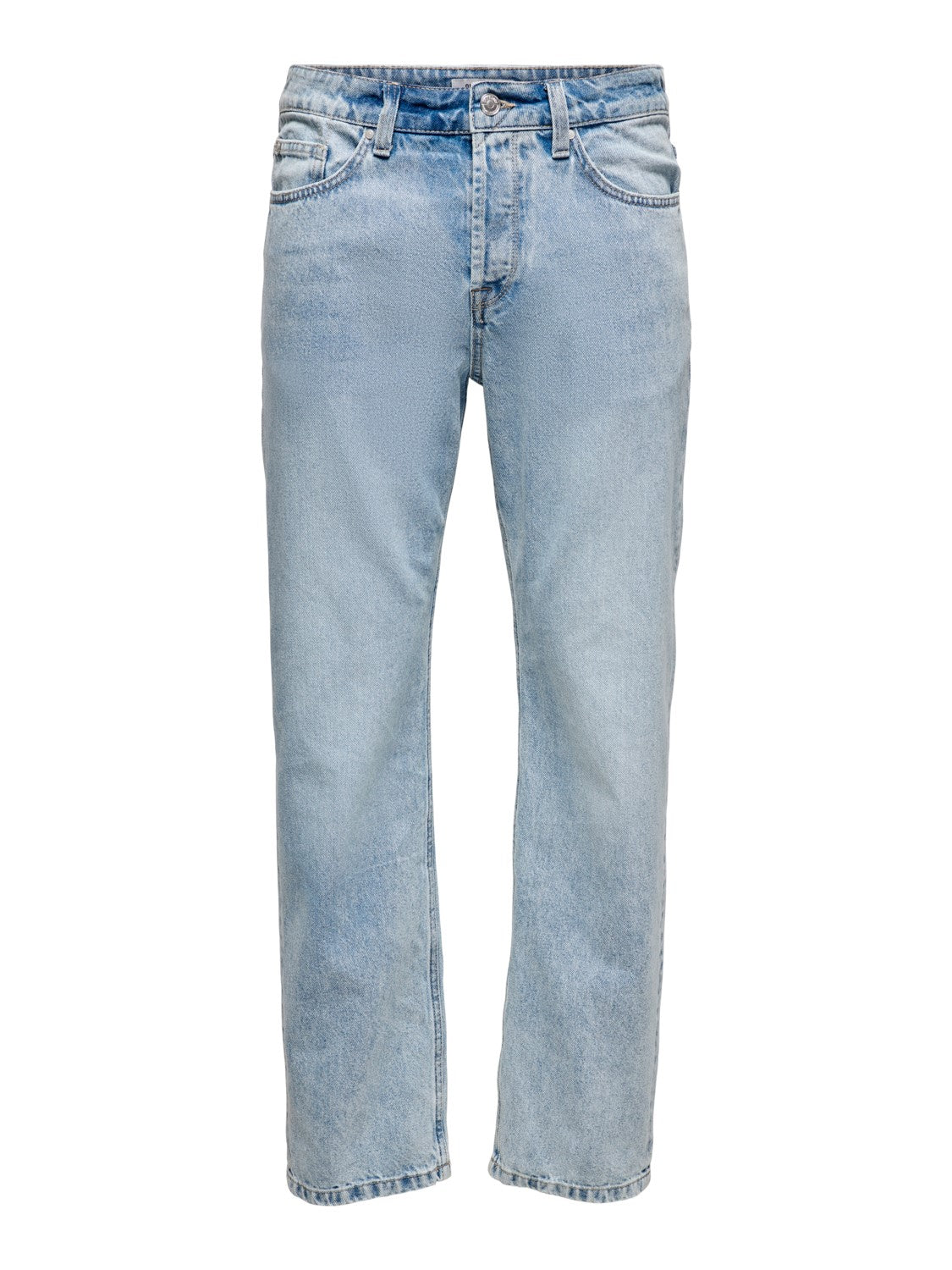 LOOSE EDGE BLUE LIGHT JEANS SENZA STRAPPI