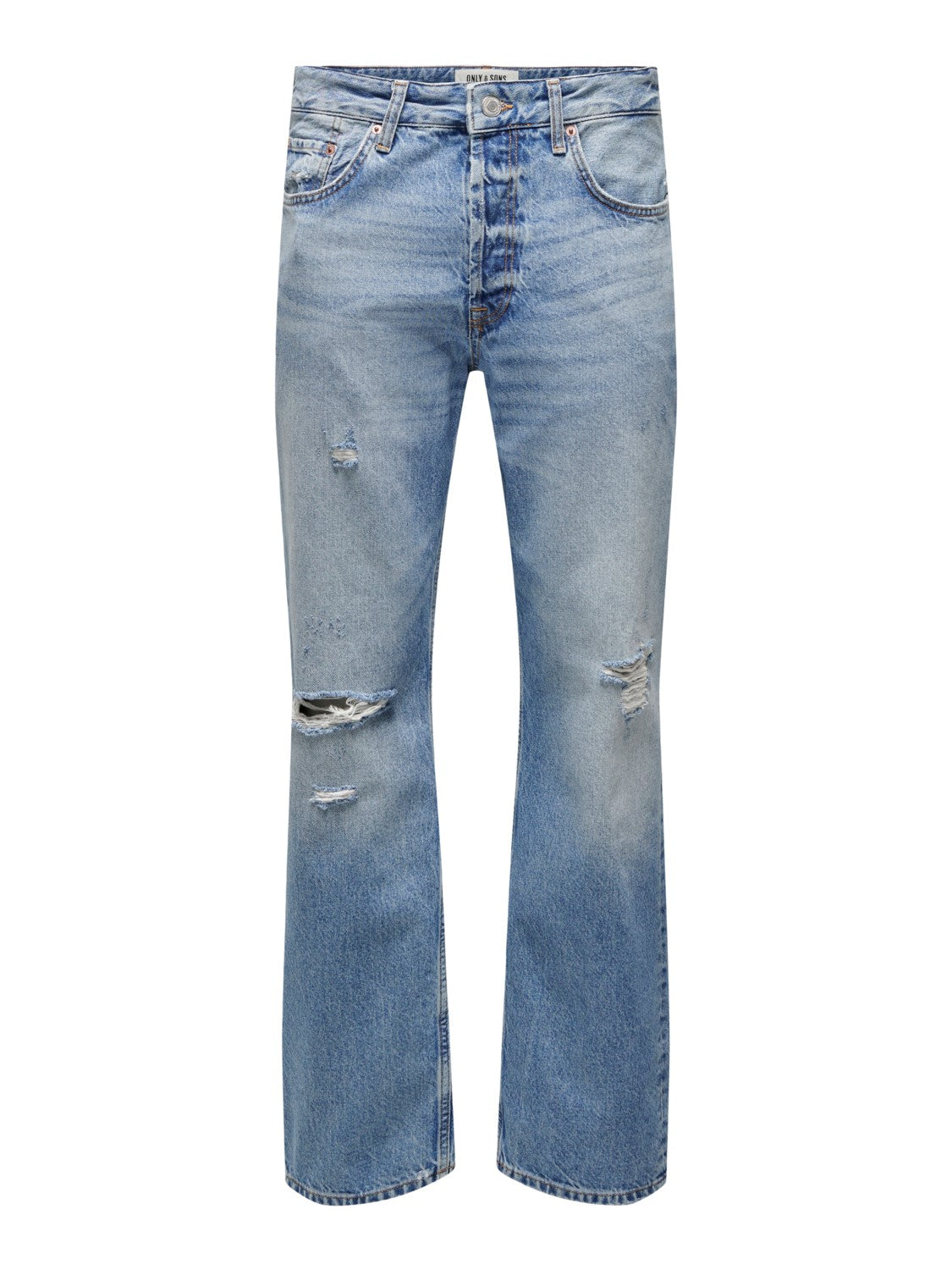 LOOSE BLUE JEANS CON STRAPPI