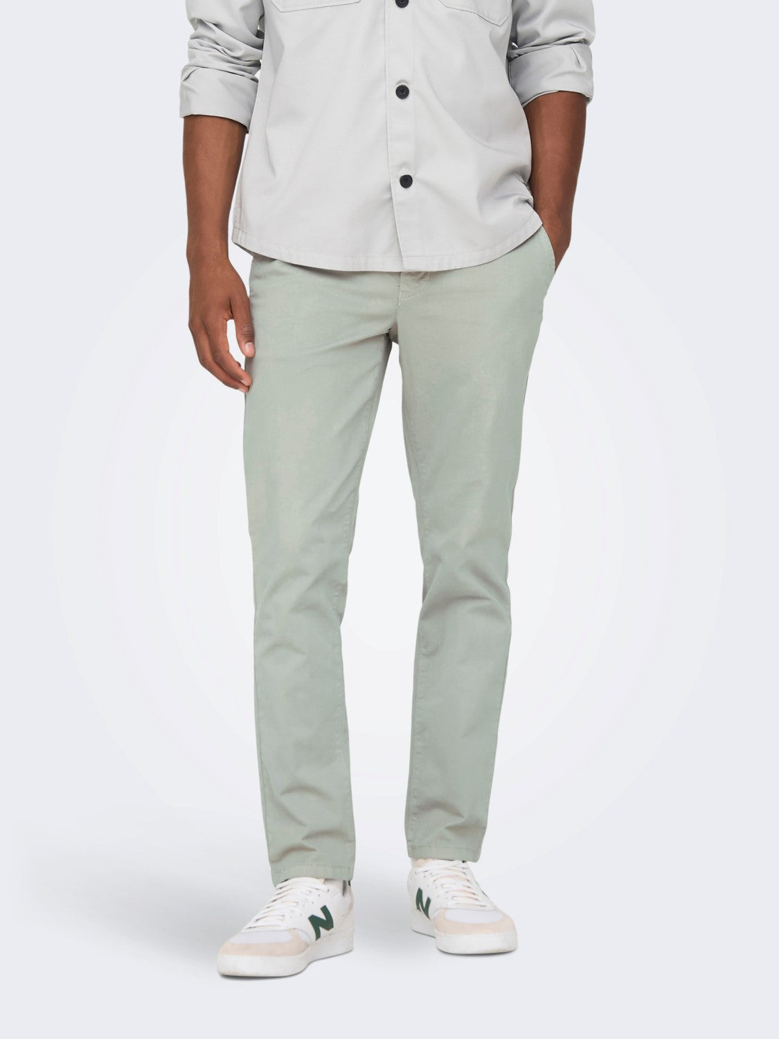 ONLY & SONS PANTALONI CHINO - Limestone