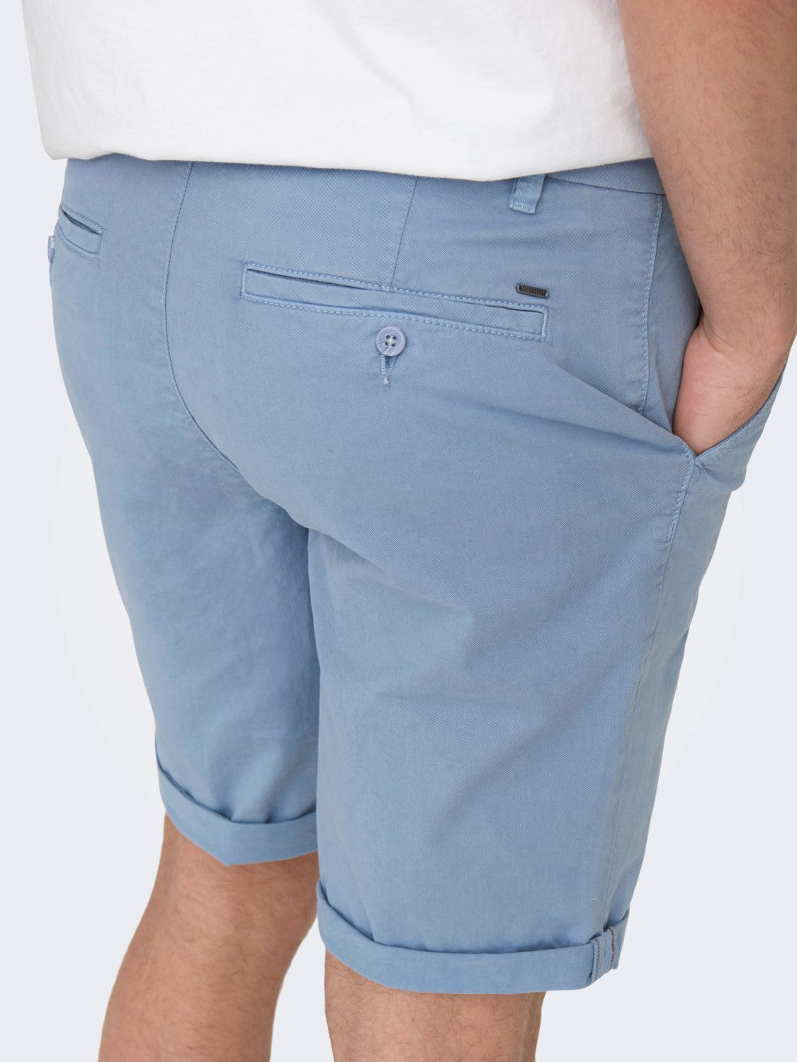 ONLY & SONS PANTALONCINI CHINO - Azzurro