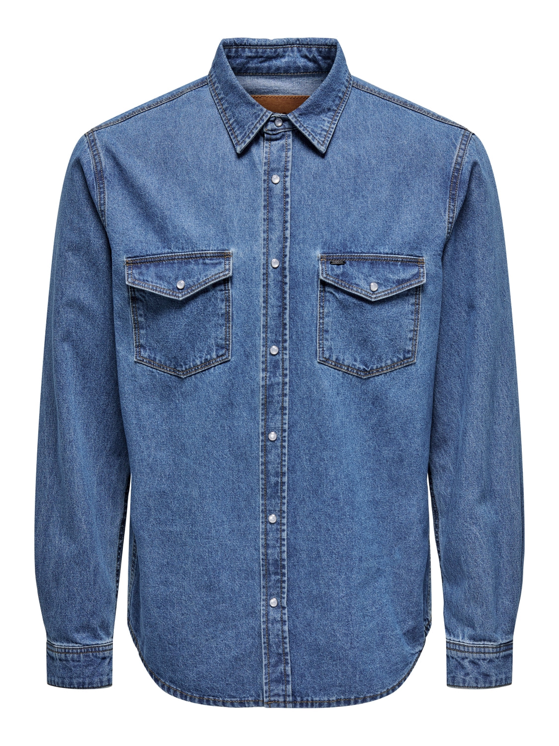 ONLY & SONS CAMICIA DENIM IN JEANS - Col. Blue Denim