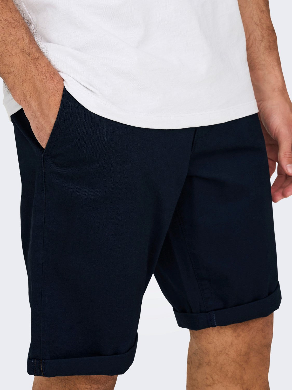ONLY & SONS PANTALONCINI CHINO - Dark Navy