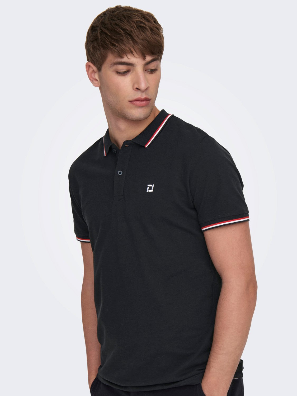 POLO SLIM "ONLY & SONS" IN COTONE - Dark Navy