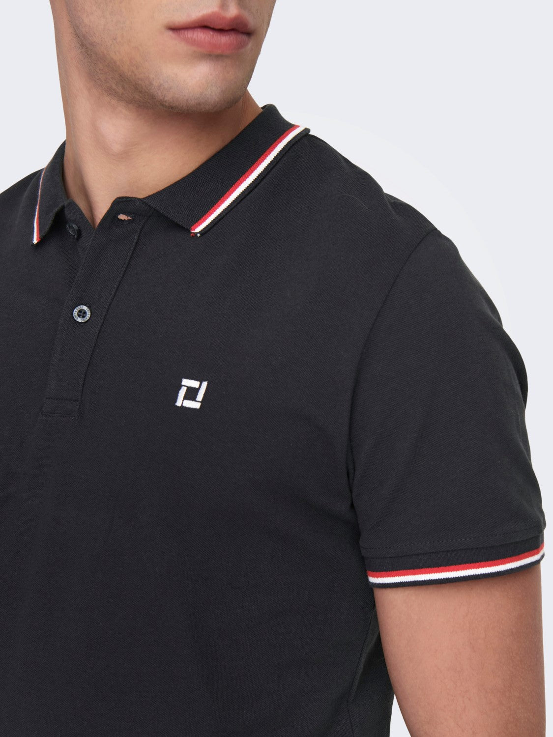 POLO SLIM "ONLY & SONS" IN COTONE - Dark Navy