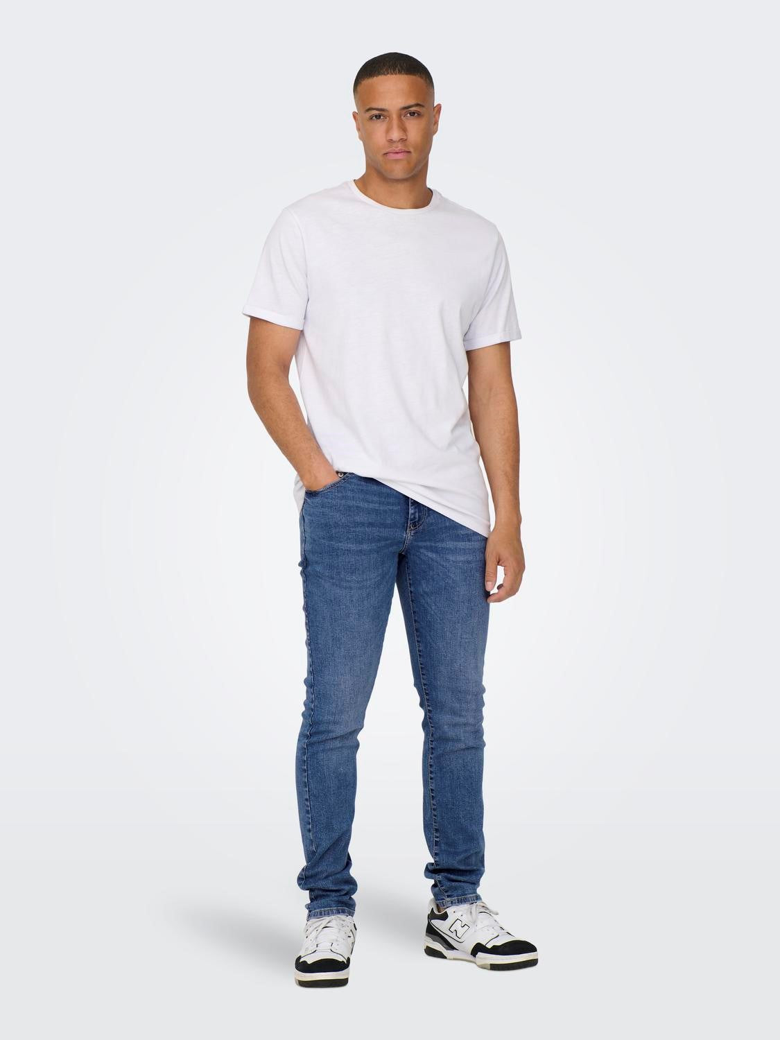 ONLY & SONS JEANS SLIM - Medium Blue Denim