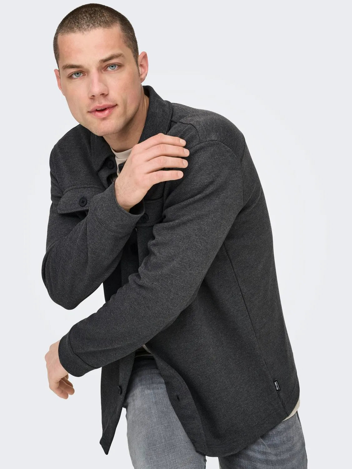ONLY & SONS GIACCA LEGGERA - Col. grigio scuro