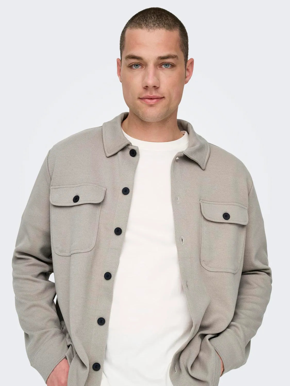 ONLY & SONS GIACCA LEGGERA - Col. grigio chiaro