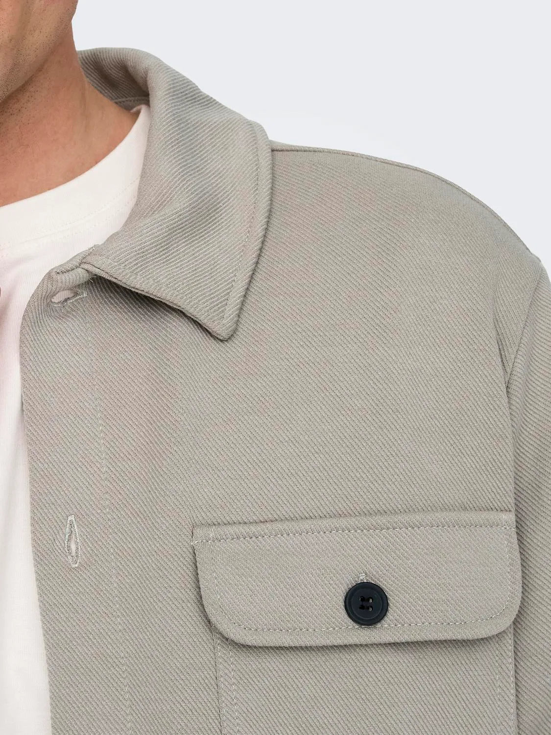 ONLY & SONS GIACCA LEGGERA - Col. grigio chiaro