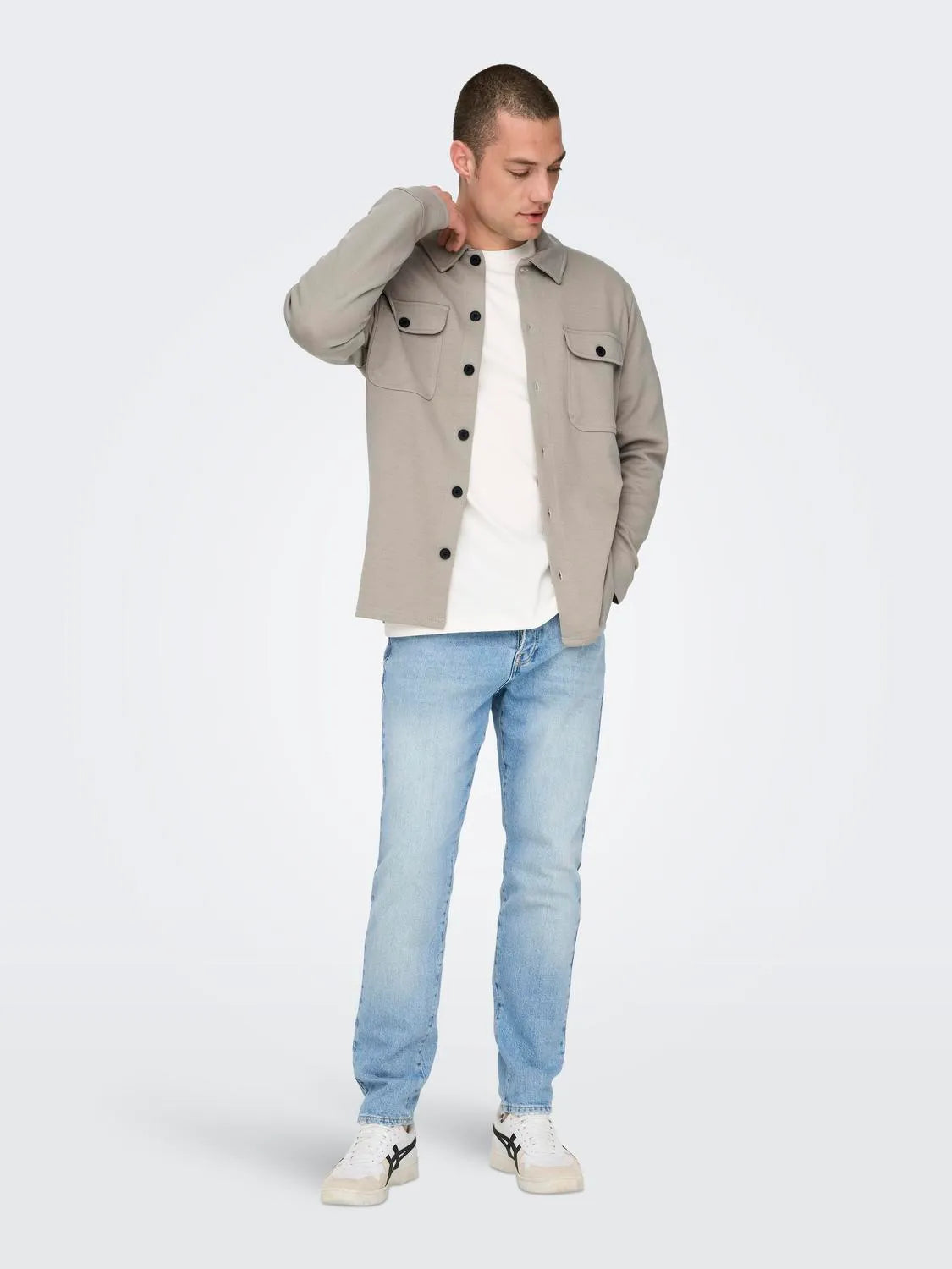 ONLY & SONS GIACCA LEGGERA - Col. grigio chiaro