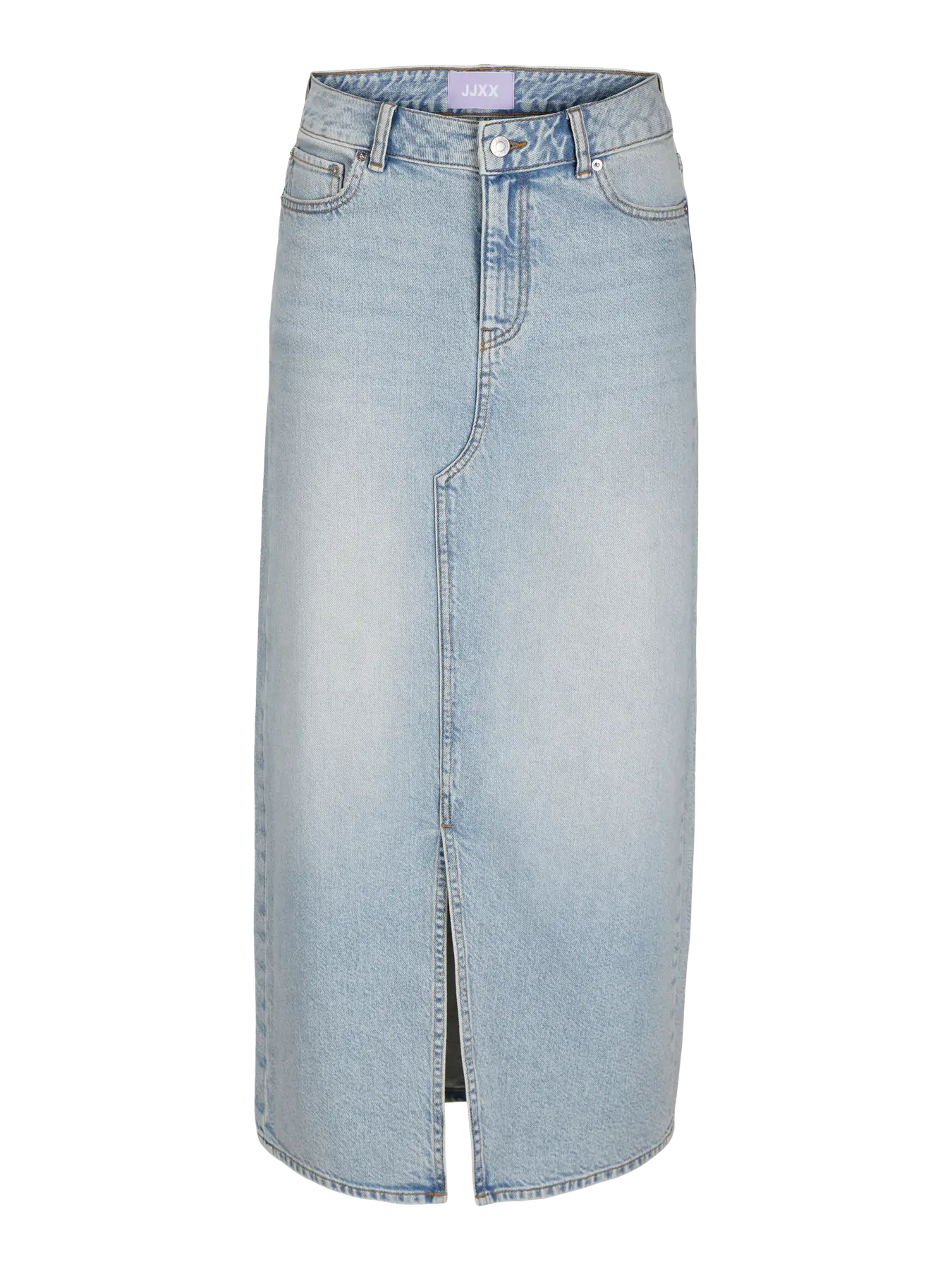 JXLAURA HW LONG DENIM SKIRT DNM - GONNA IN DENIM