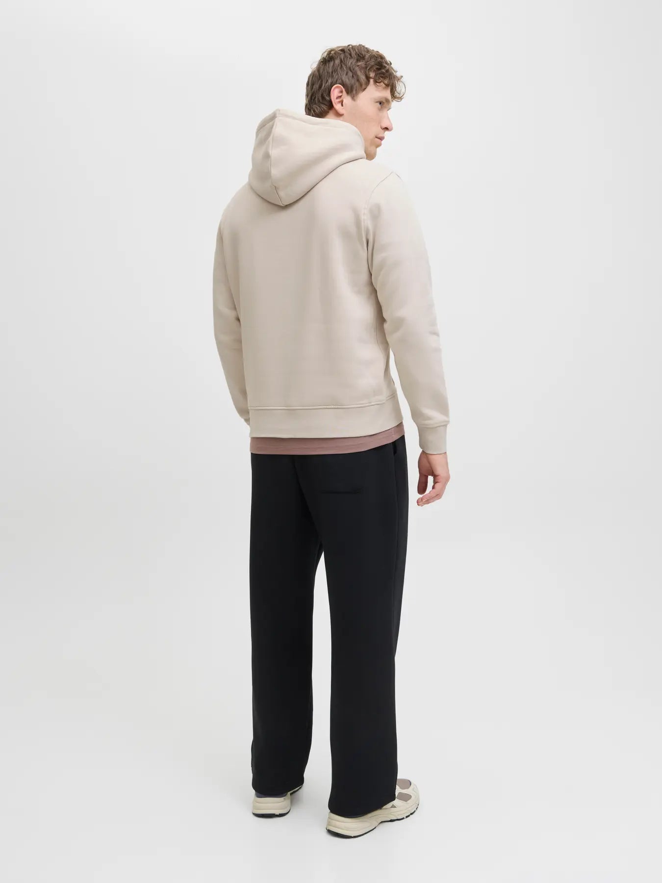JACK & JONES FELPA CON CAPPUCCIO "JJESOHO" - Beige