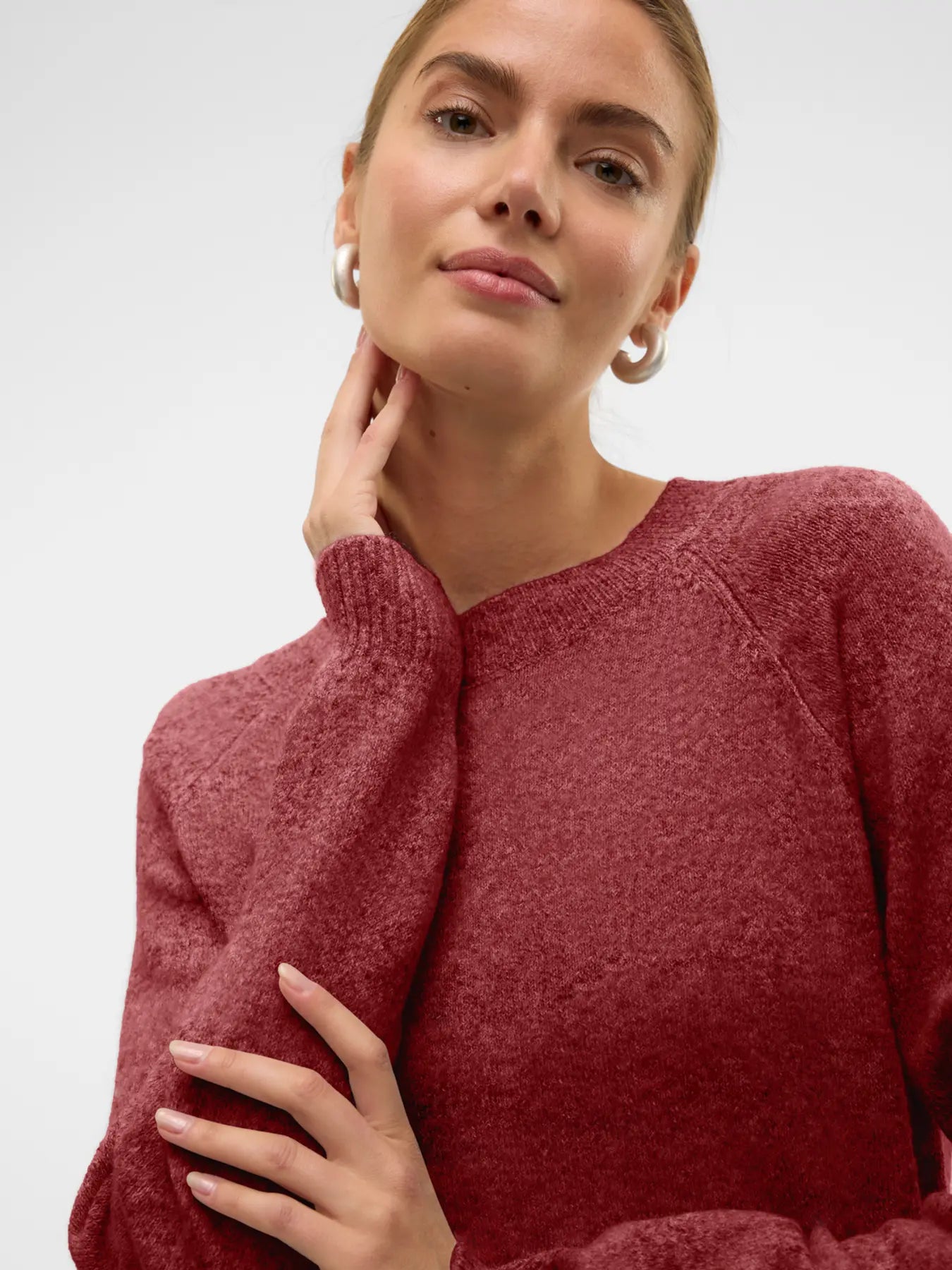 Vero Moda - Maglione VMDOFFY - Syrah White Melange