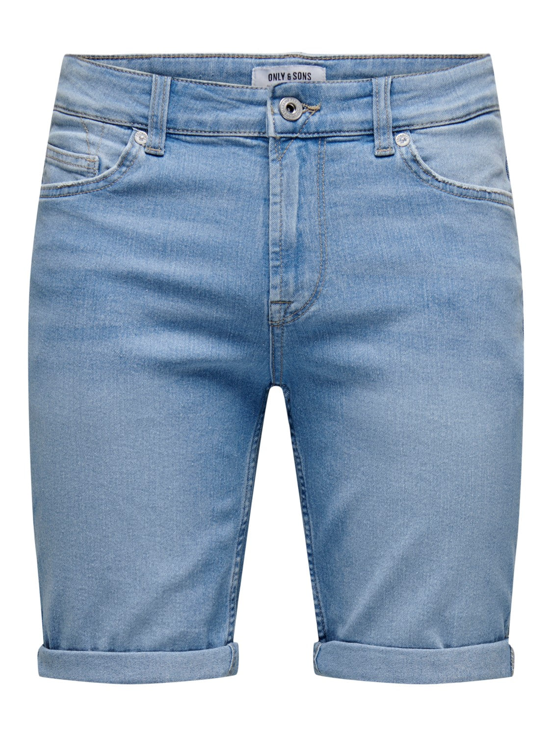 BERMUDA IN JEANS BASIC - LIGHT BLUE DENIM