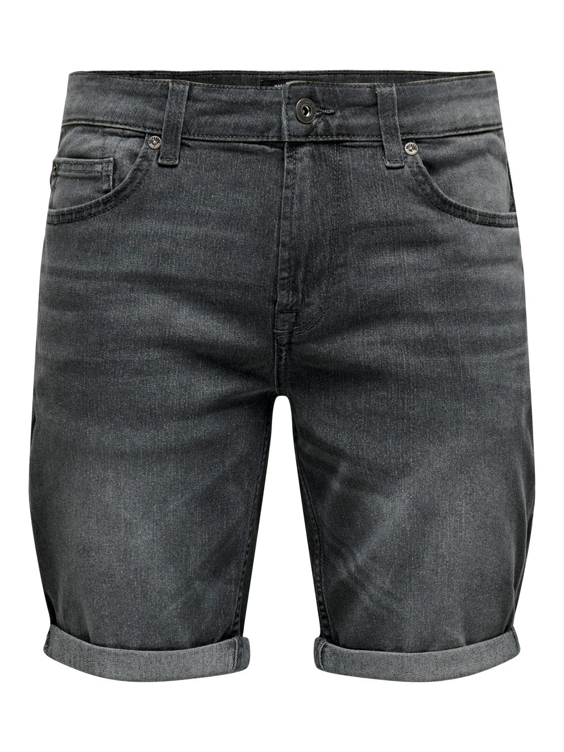 BERMUDA IN JEANS BASIC - GREY DENIM