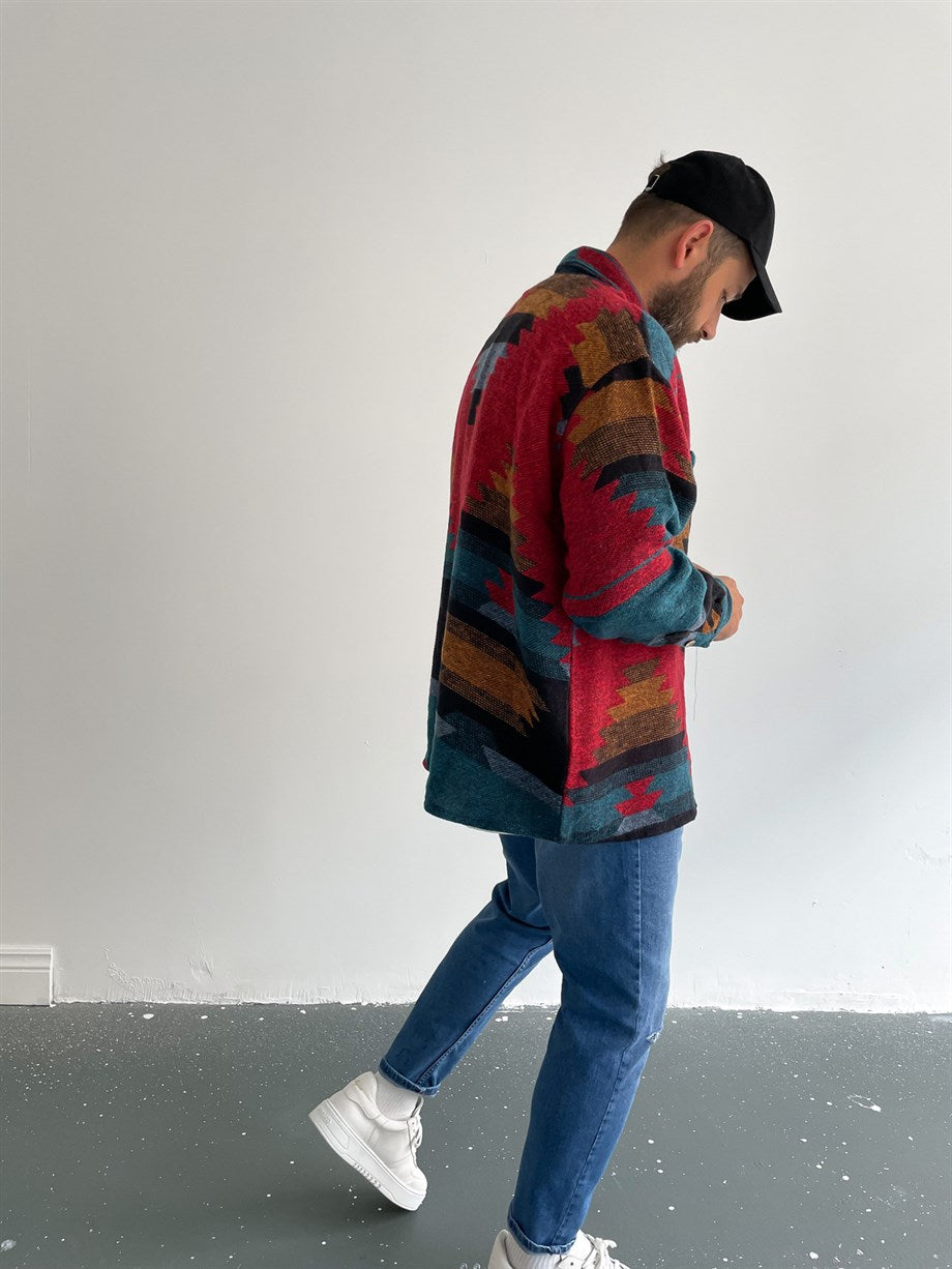 CAMICIA OVERSIZE ETNICO