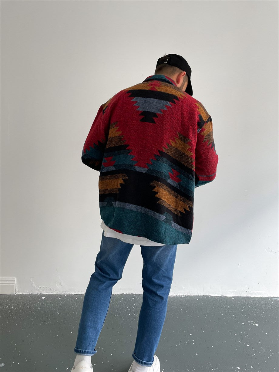 CAMICIA OVERSIZE ETNICO