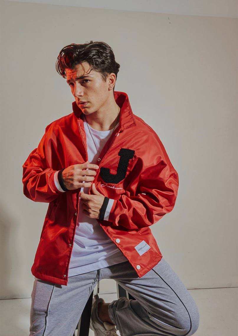 GIACCA BOMBER J COLLECTION COLORE ROSSO