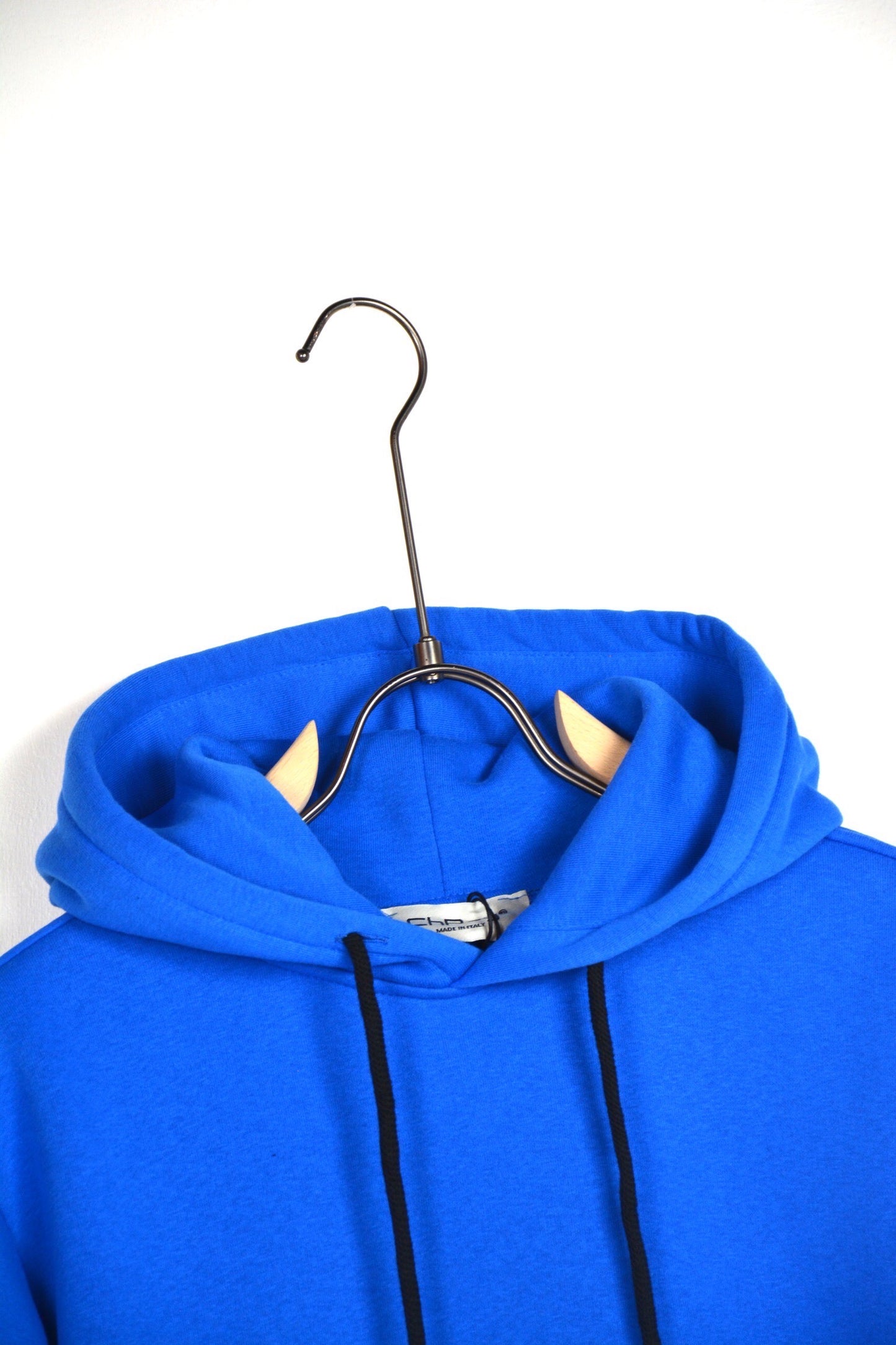 FELPA CON CAPPUCCIO "STAY ORIGINAL FOREVER" - Blu royal