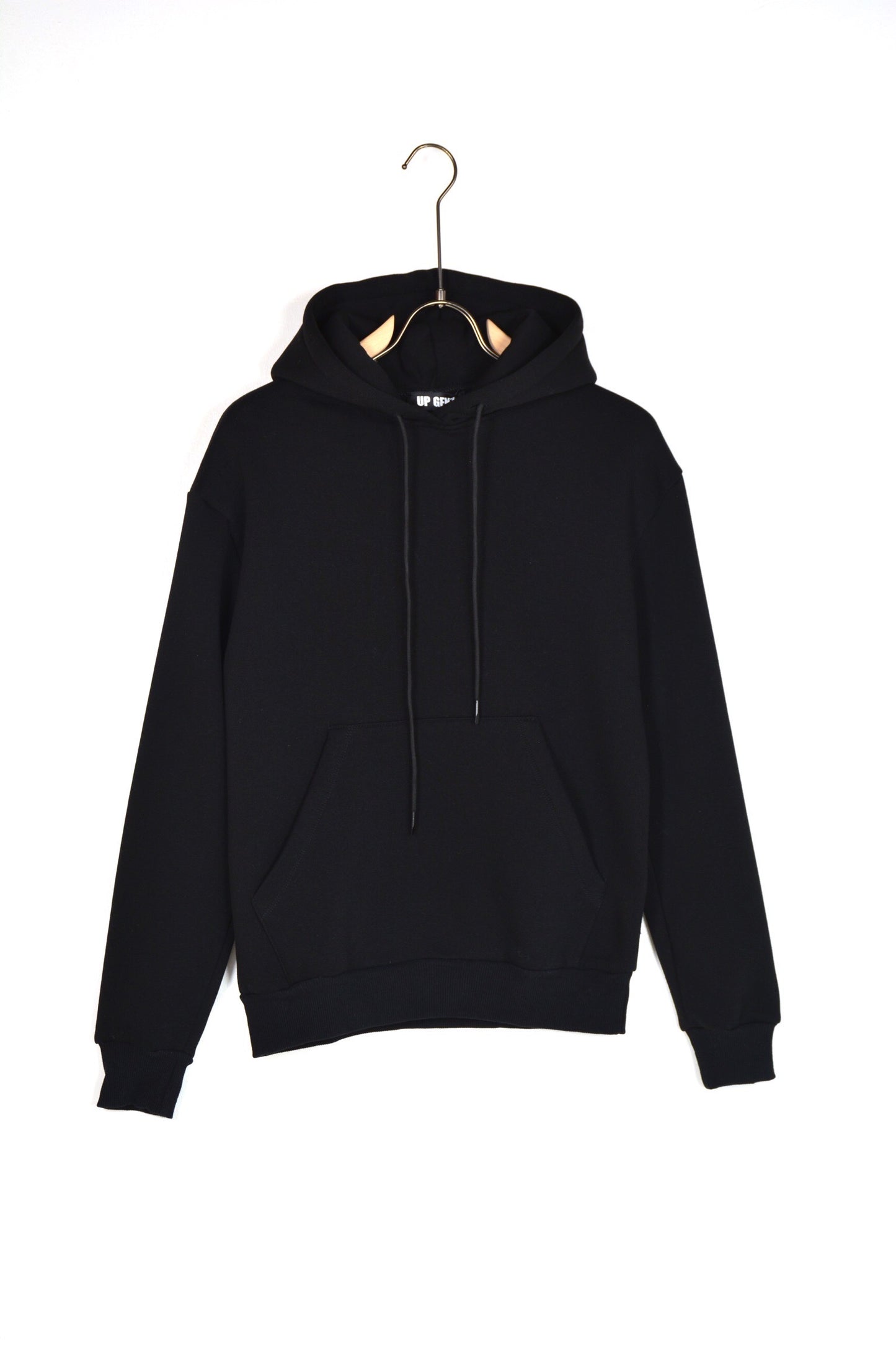 FELPA CON CAPPUCCIO "OFF AIR" - BLACK
