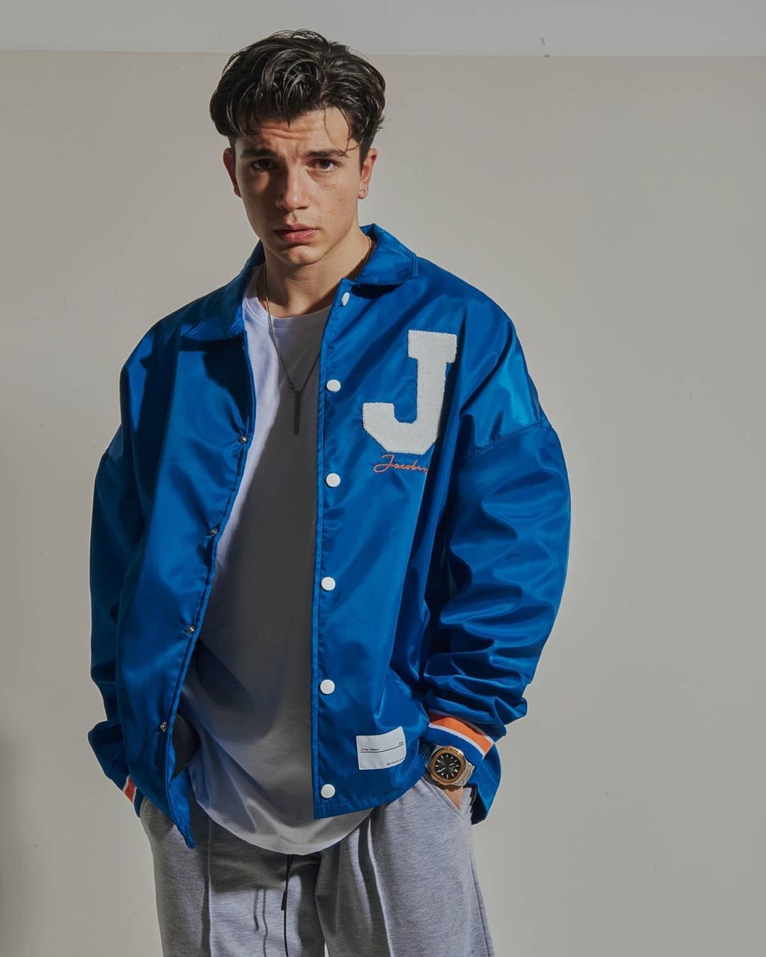 GIACCA OVERSIZE J COLLECTION COLORE BLU