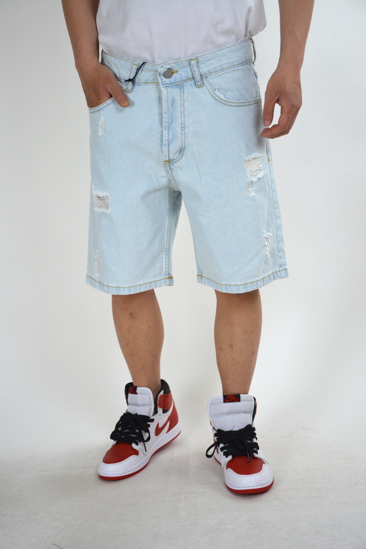 JEANS BERMUDA CHIARO