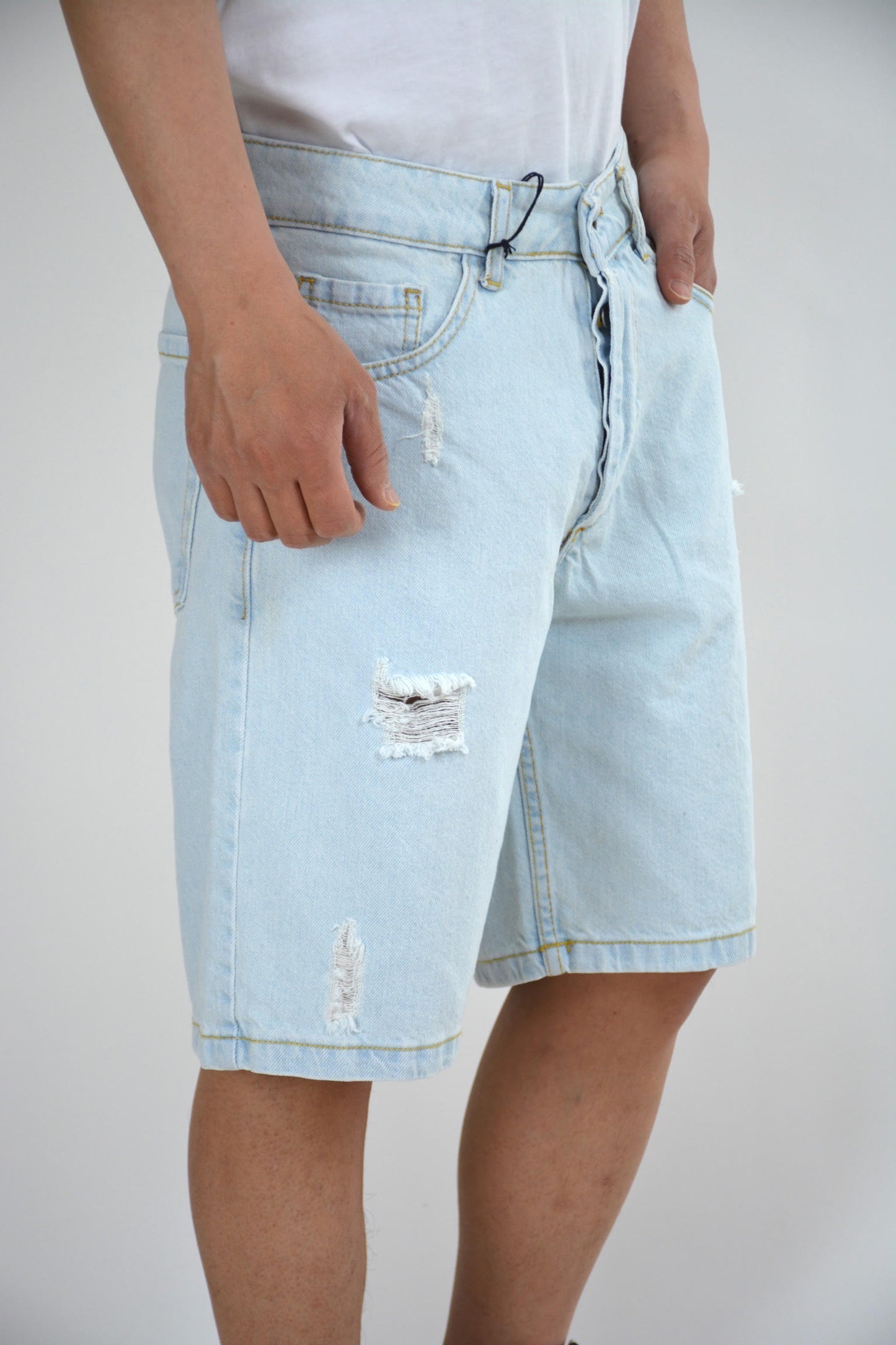 JEANS BERMUDA CHIARO